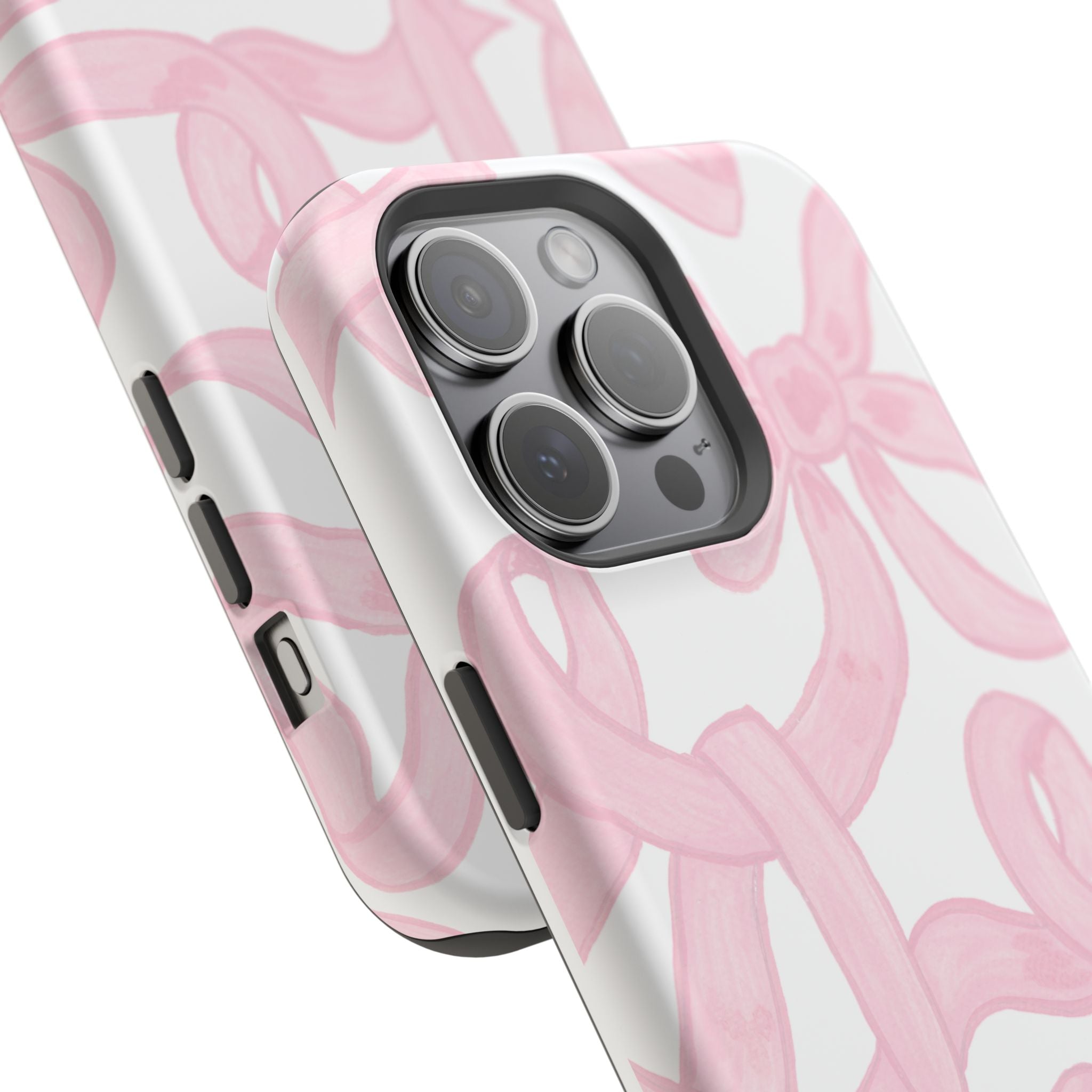 Pink & White Bows MagSafe Tough Case  [iPhone 13 - iPhone 16]