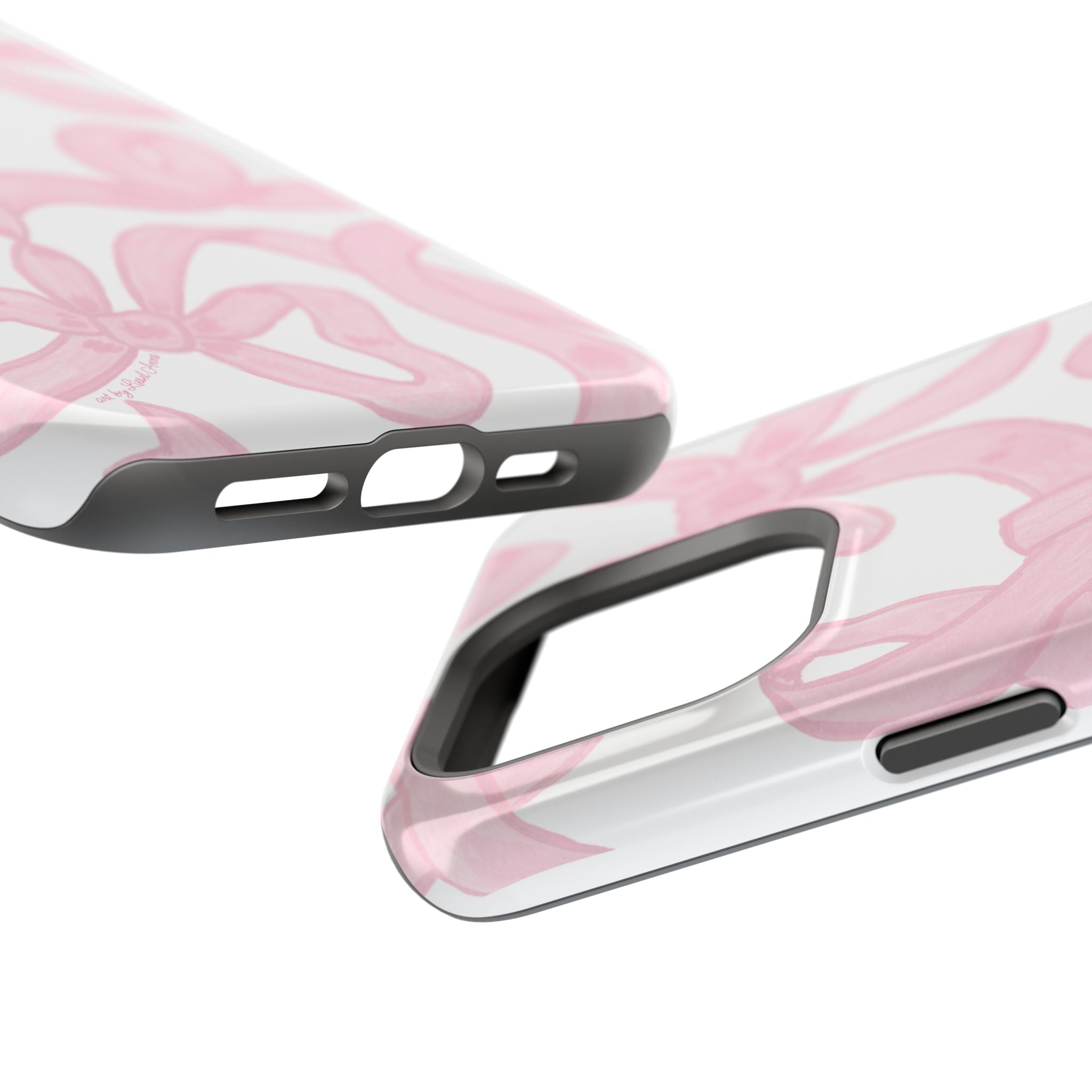 Pink & White Bows MagSafe Tough Case  [iPhone 13 - iPhone 16]