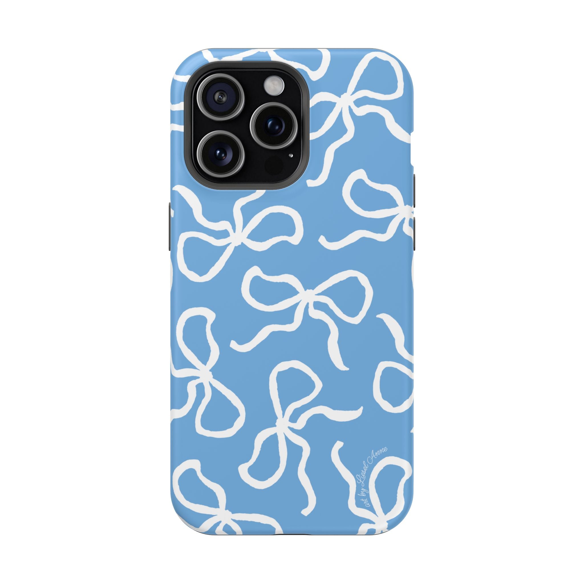 Blue & White Bows MagSafe Tough Case [iPhone 13 - iPhone 16]