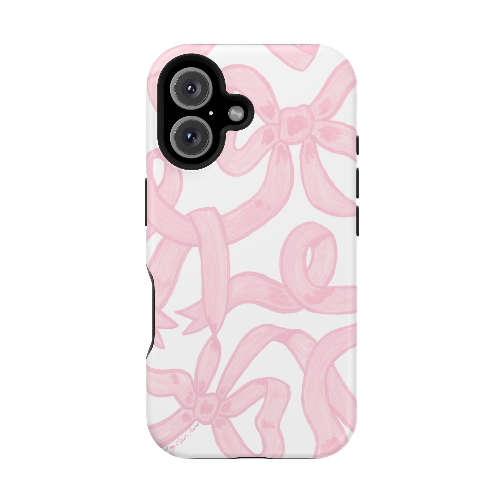 Pink & White Bows MagSafe Tough Case  [iPhone 13 - iPhone 16]