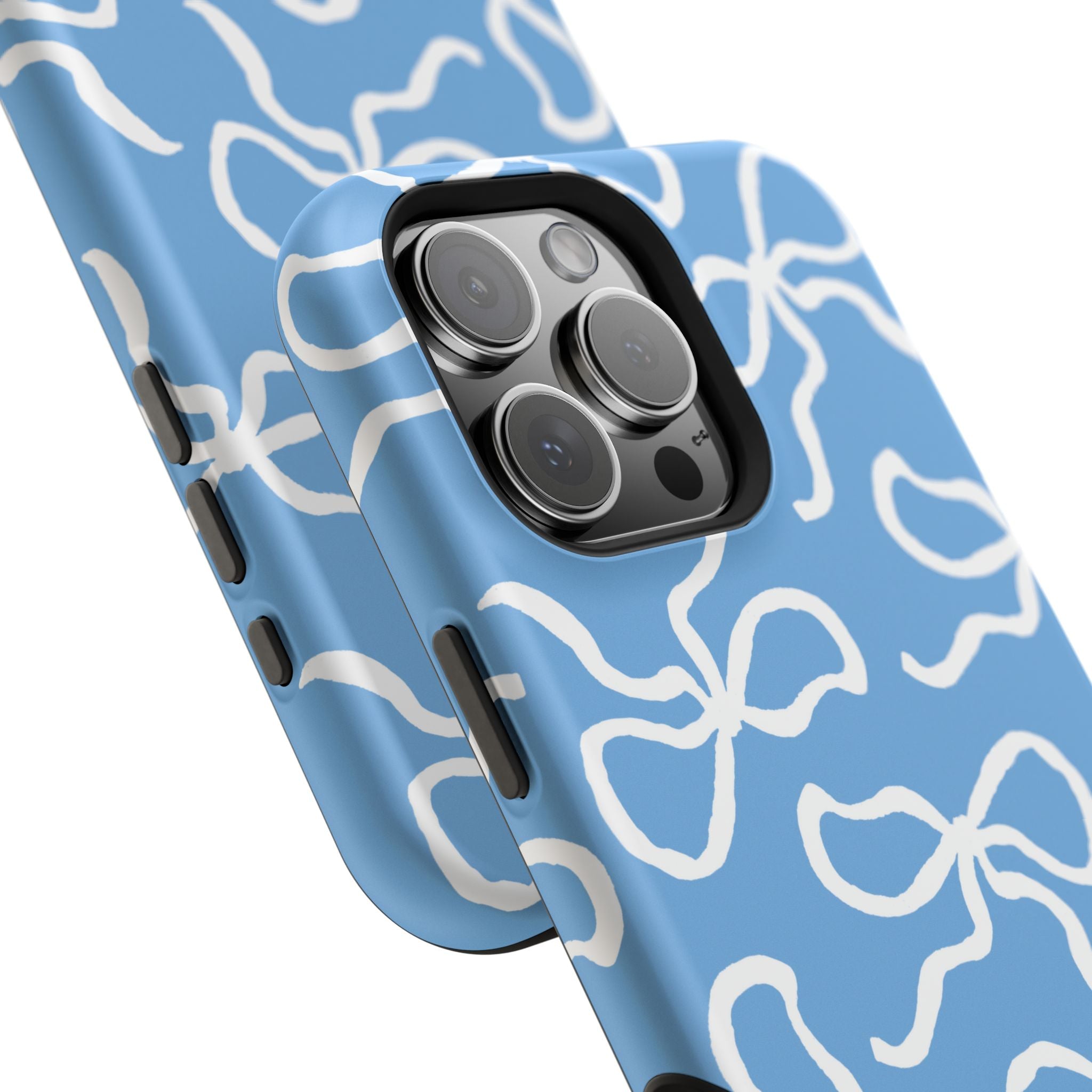 Blue & White Bows MagSafe Tough Case [iPhone 13 - iPhone 16]