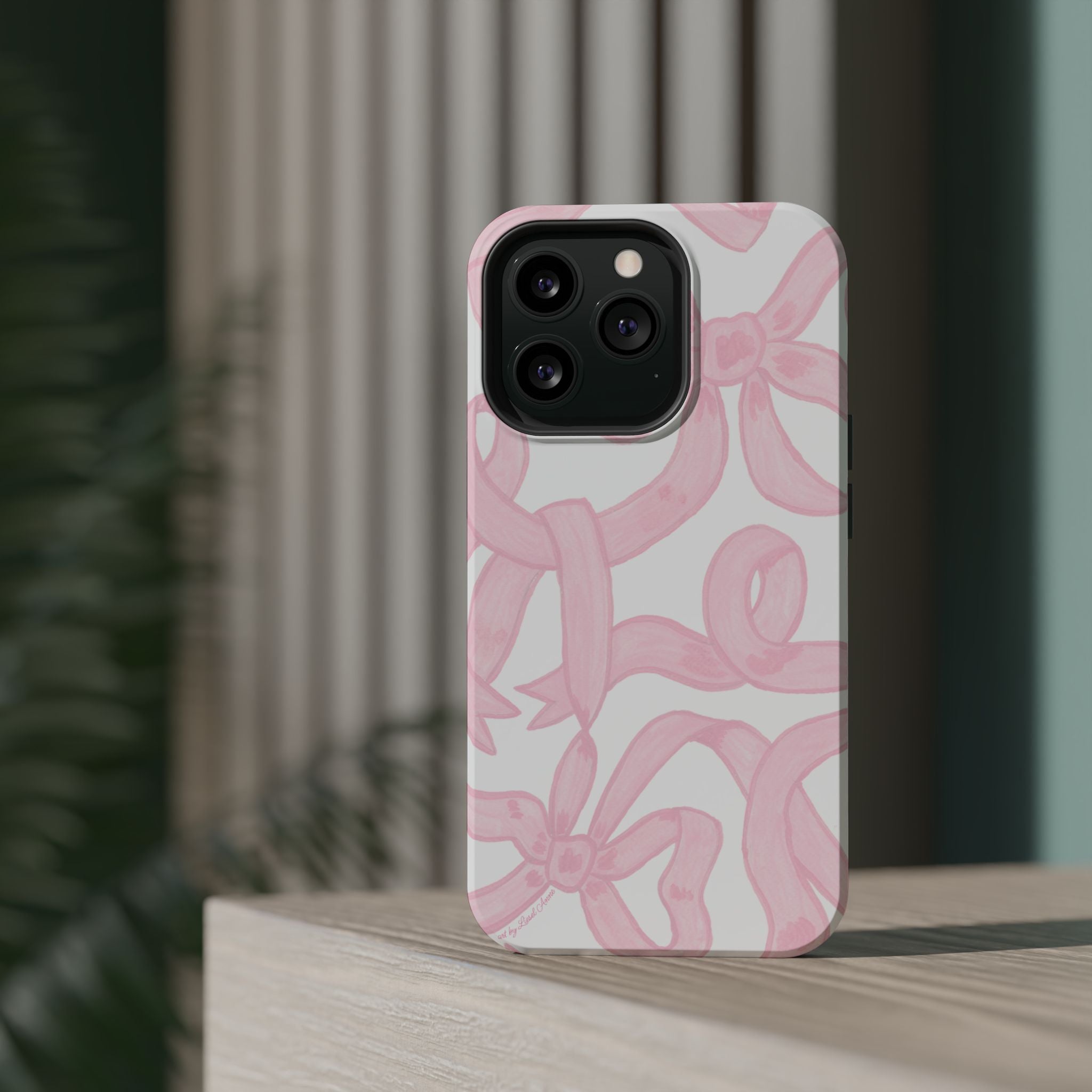 Pink & White Bows MagSafe Tough Case  [iPhone 13 - iPhone 16]