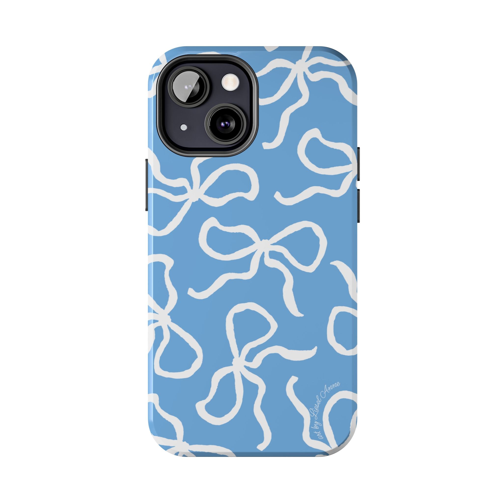 Blue & White Bows Tough Case [iPhone 14 - iPhone 11]