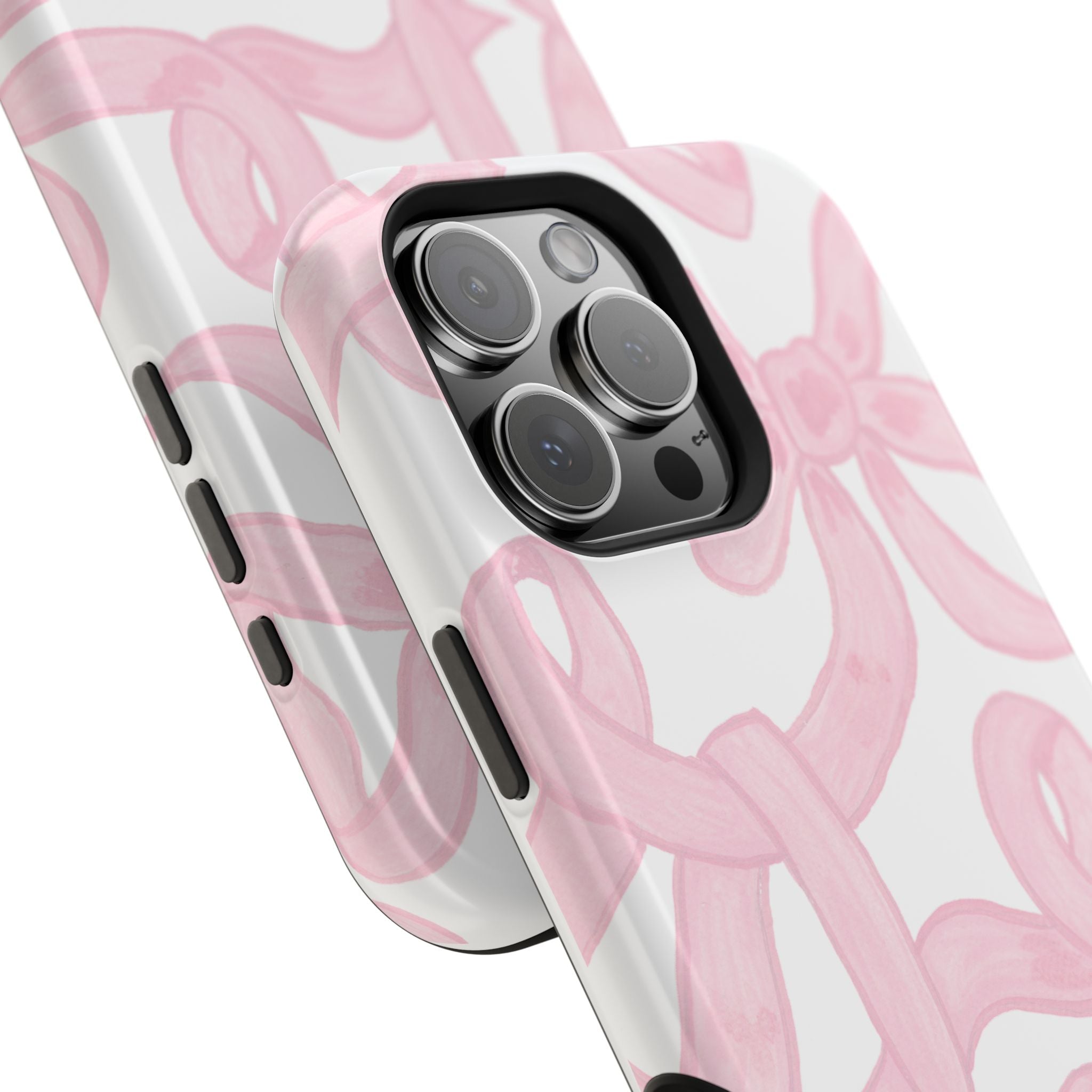Pink & White Bows MagSafe Tough Case  [iPhone 13 - iPhone 16]