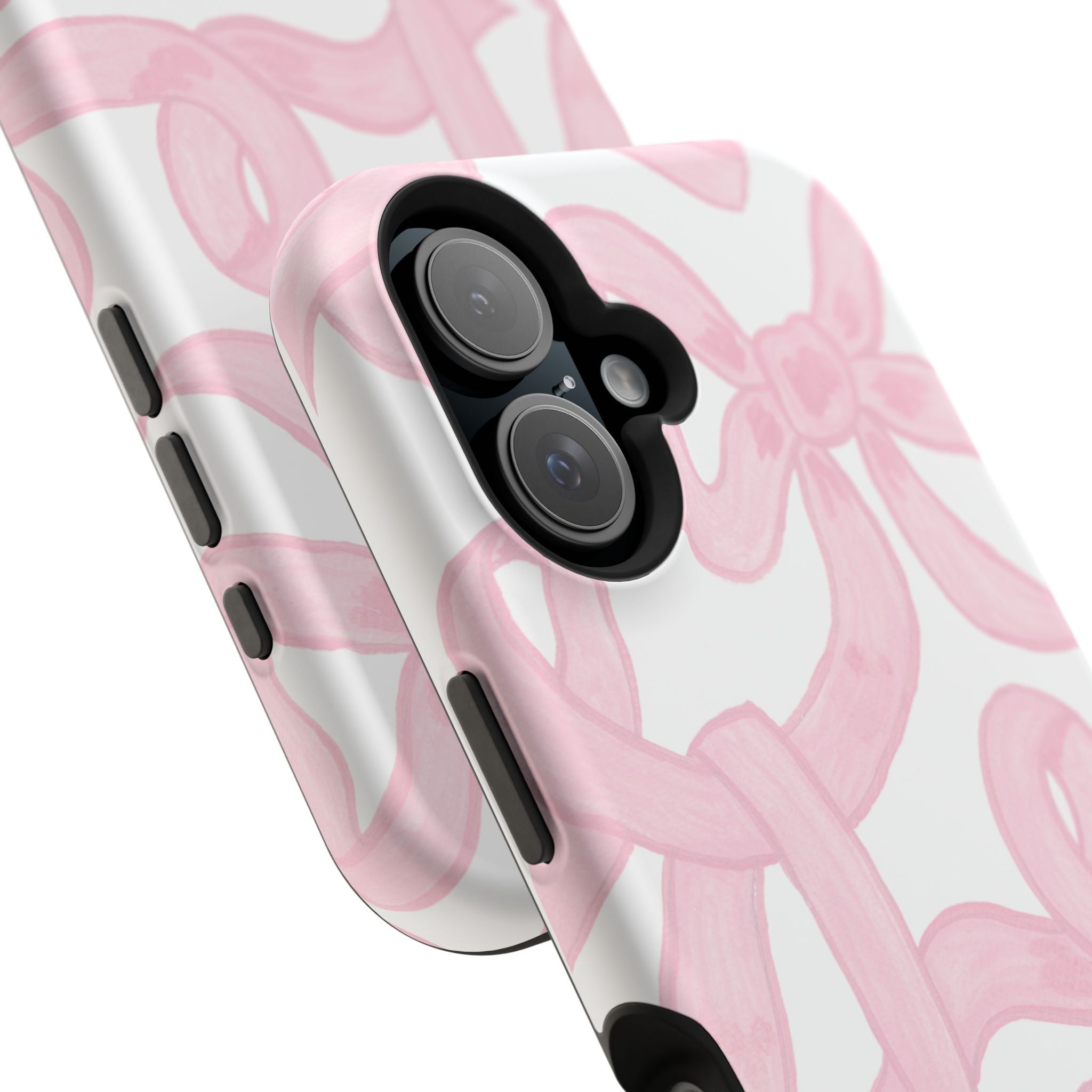 Pink & White Bows MagSafe Tough Case  [iPhone 13 - iPhone 16]