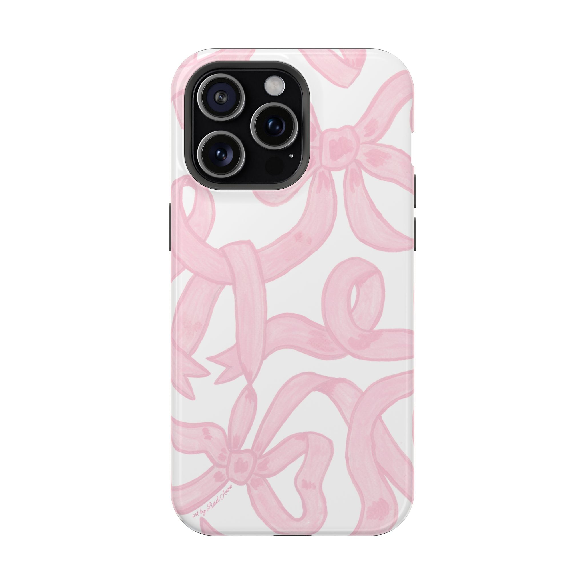 Pink & White Bows MagSafe Tough Case  [iPhone 13 - iPhone 16]