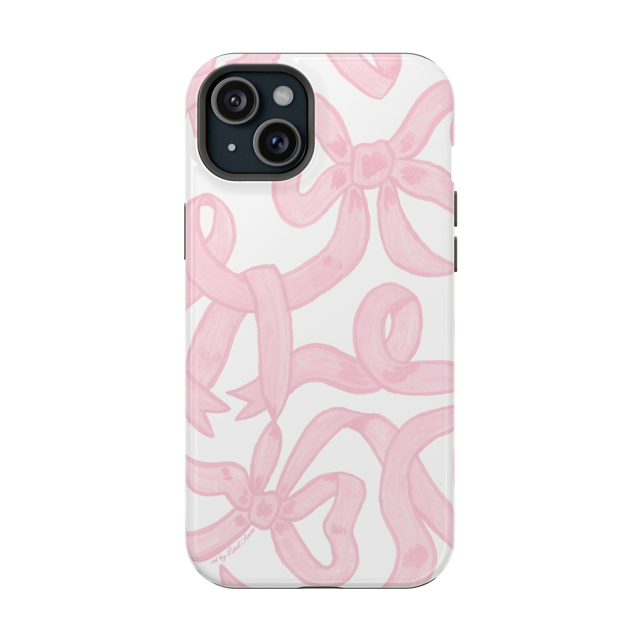 Pink & White Bows MagSafe Tough Case  [iPhone 13 - iPhone 16]