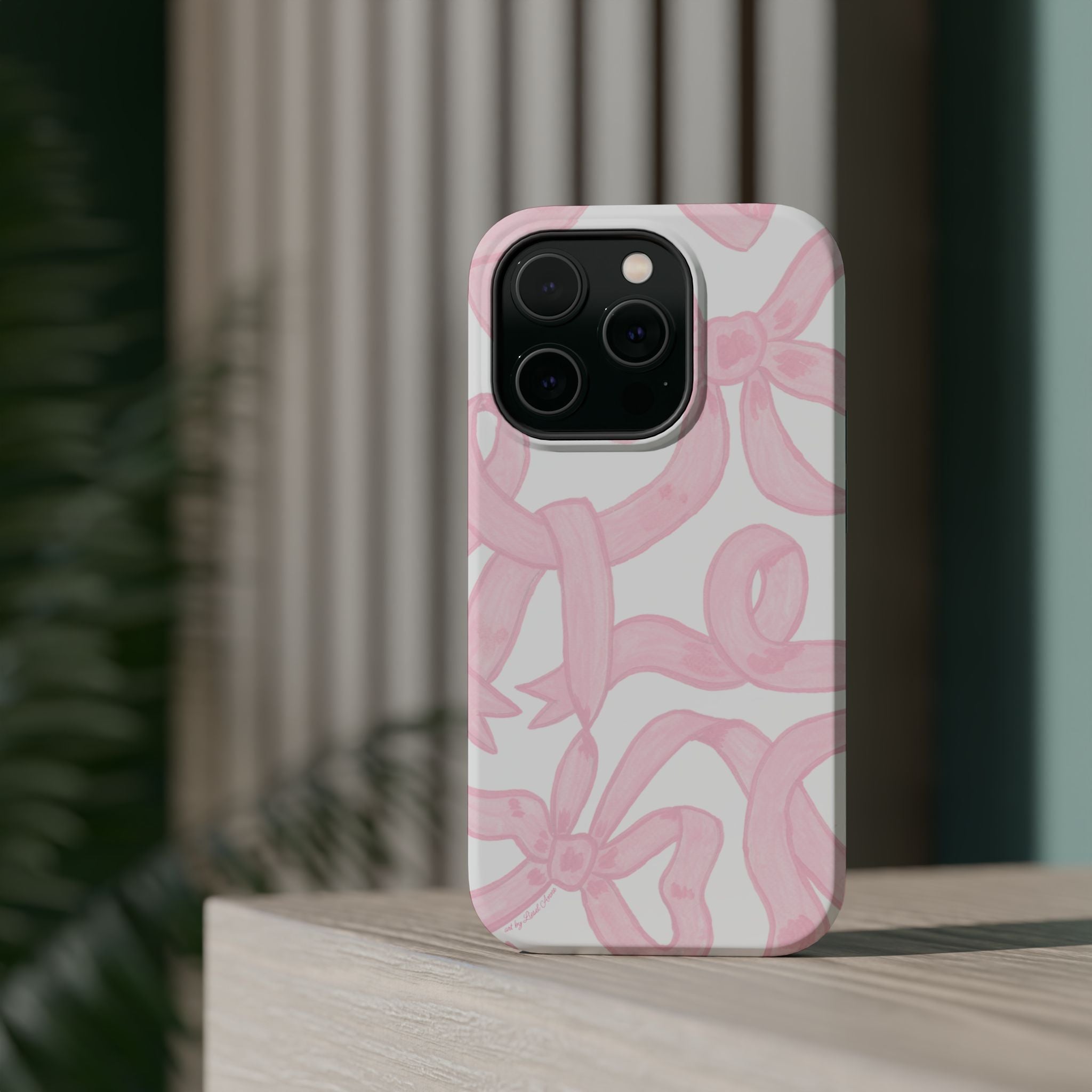 Pink & White Bows MagSafe Tough Case  [iPhone 13 - iPhone 16]