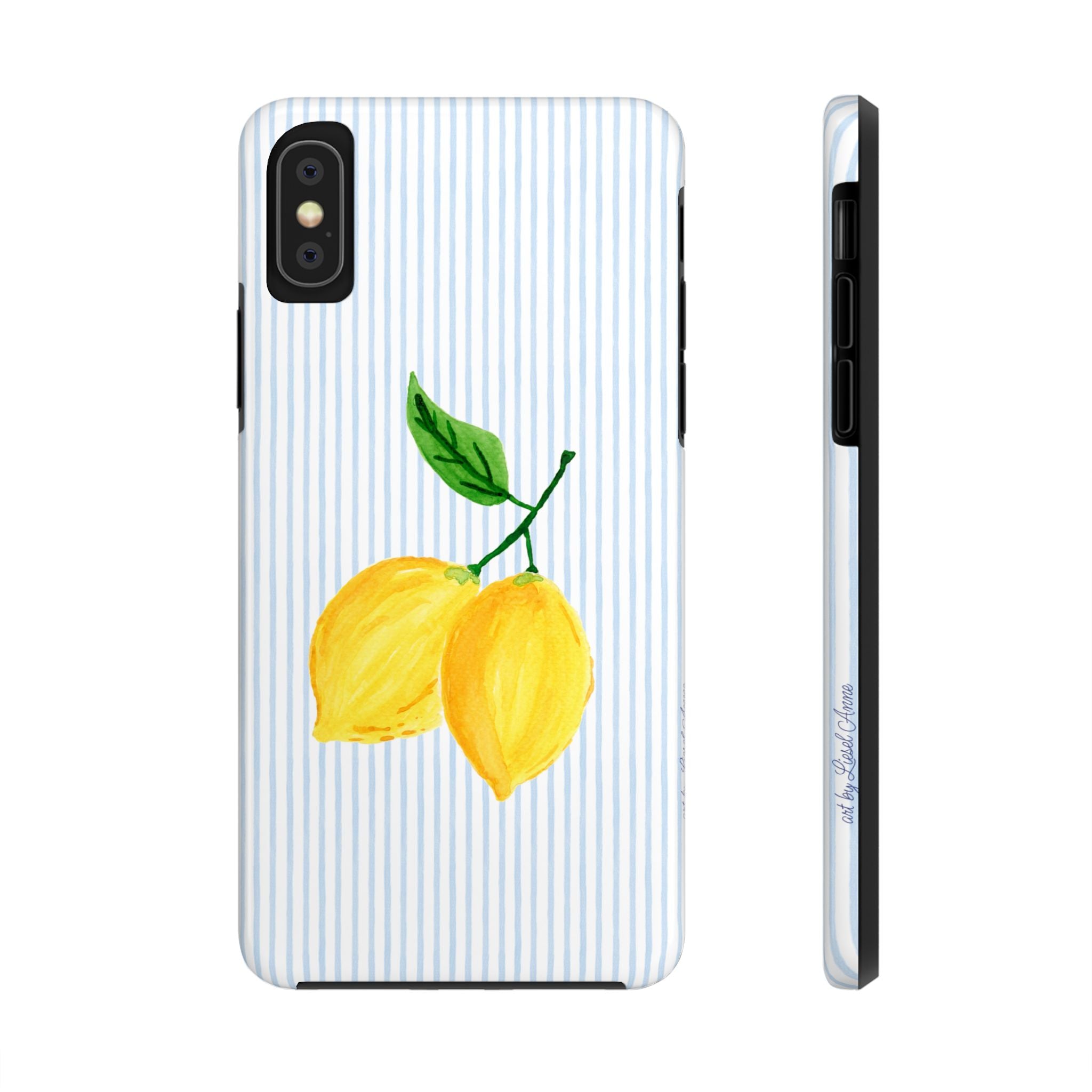 LEMON STRIPE TOUGH CASE [IPHONE 14 - IPHONE 11]