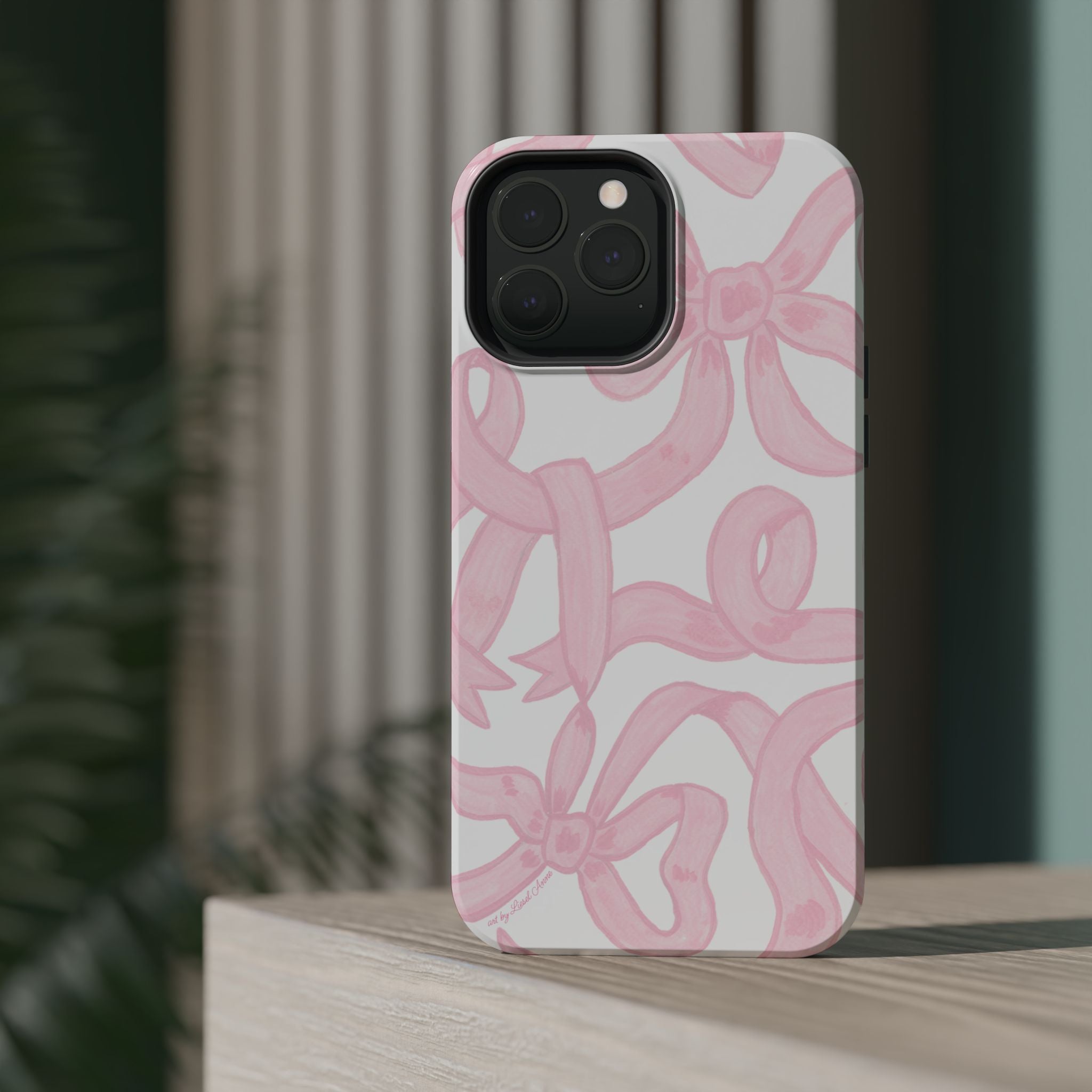 Pink & White Bows MagSafe Tough Case  [iPhone 13 - iPhone 16]