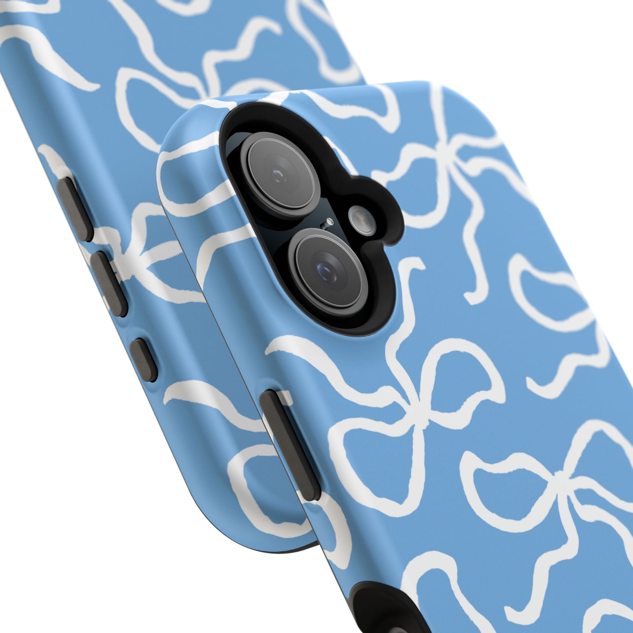 Blue & White Bows MagSafe Tough Case [iPhone 13 - iPhone 16]