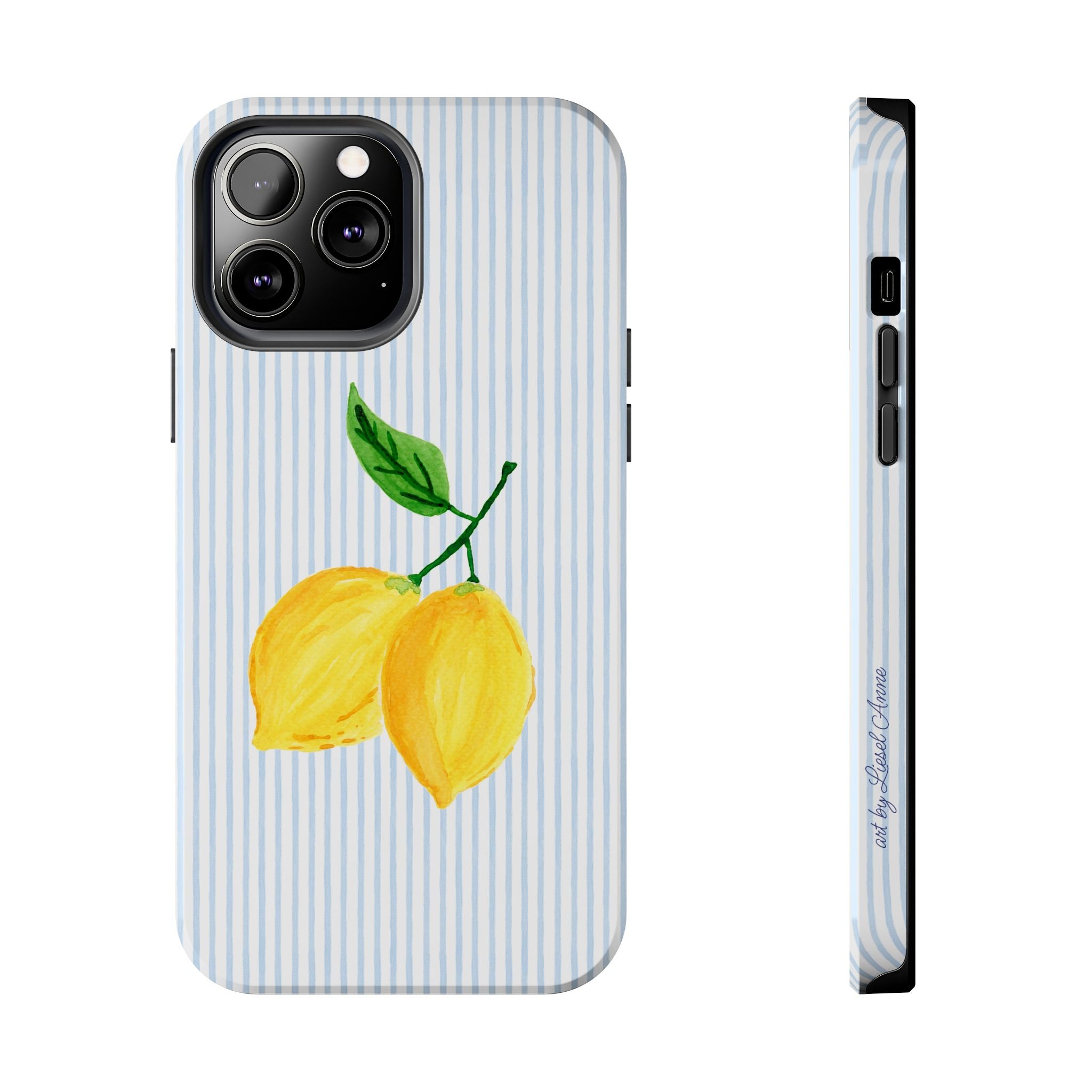 LEMON STRIPE TOUGH CASE [IPHONE 14 - IPHONE 11]