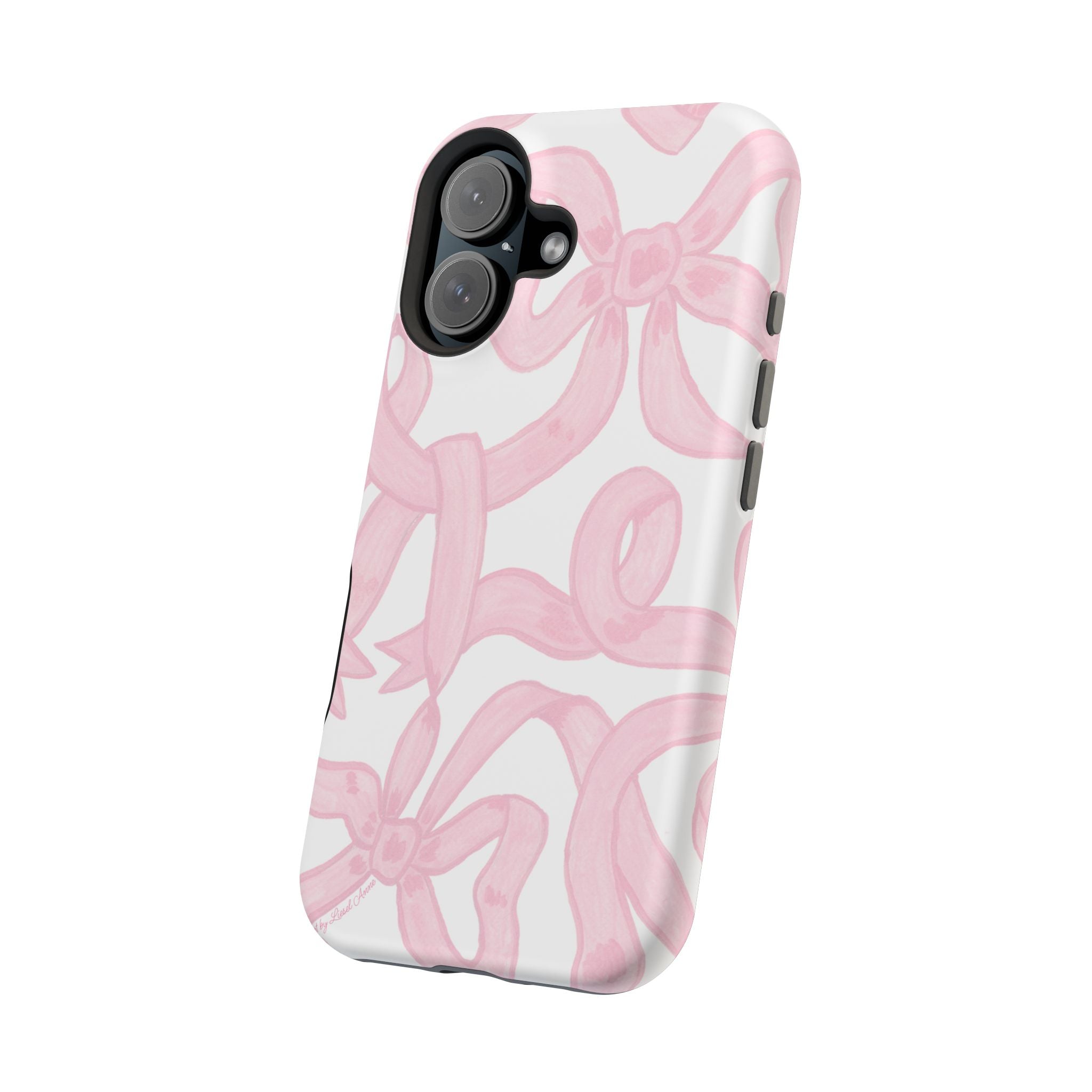 Pink & White Bows MagSafe Tough Case  [iPhone 13 - iPhone 16]