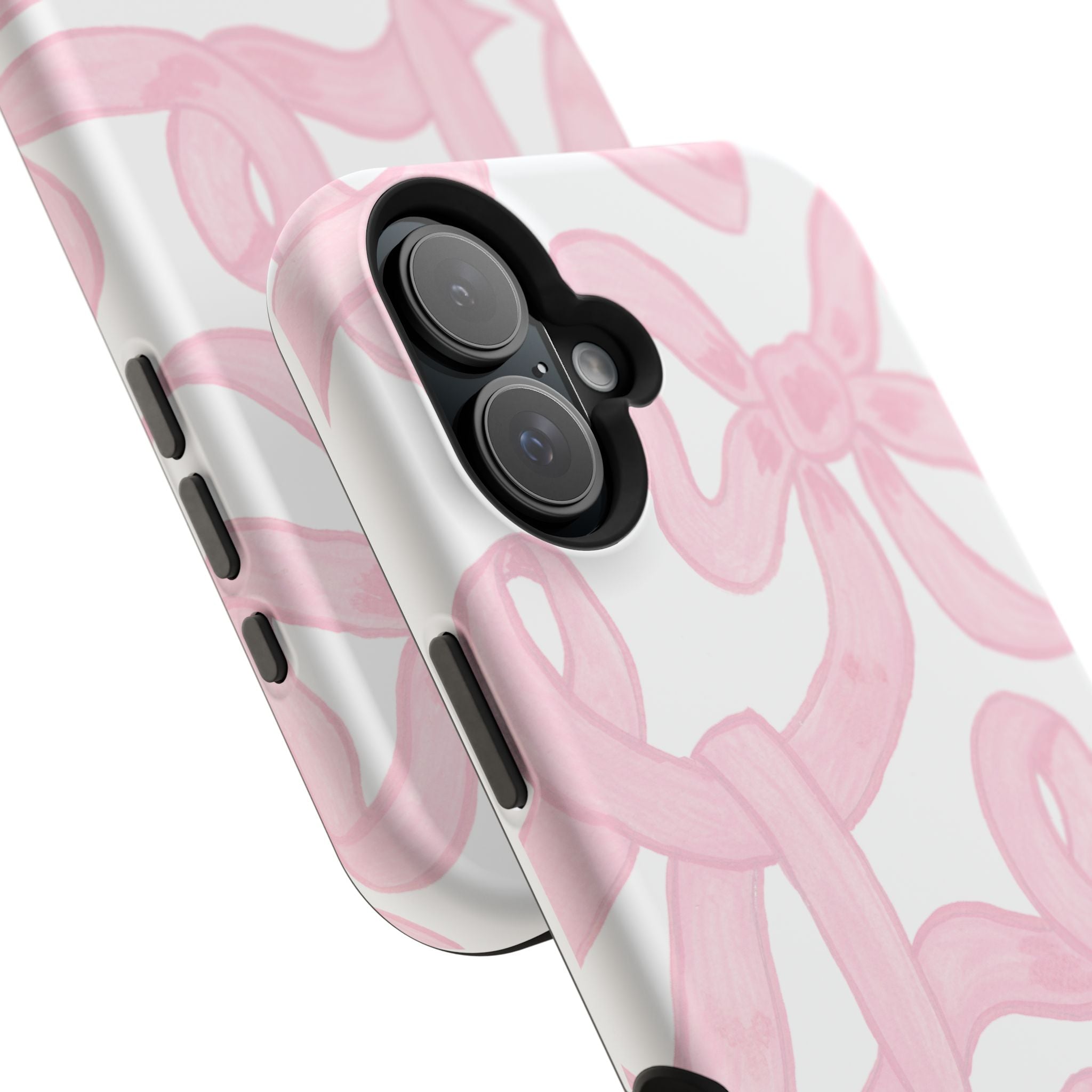 Pink & White Bows MagSafe Tough Case  [iPhone 13 - iPhone 16]