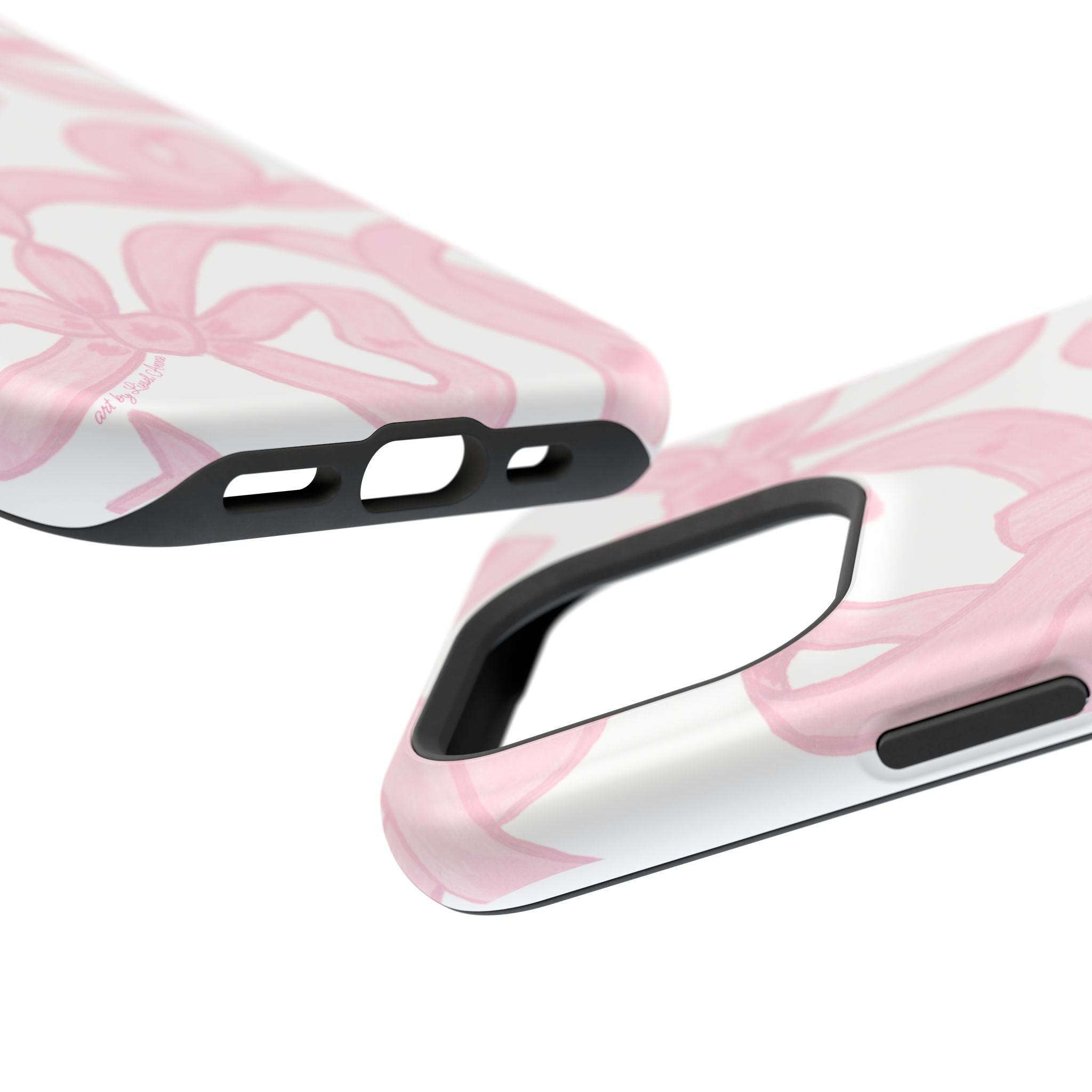 Pink & White Bows MagSafe Tough Case  [iPhone 13 - iPhone 16]