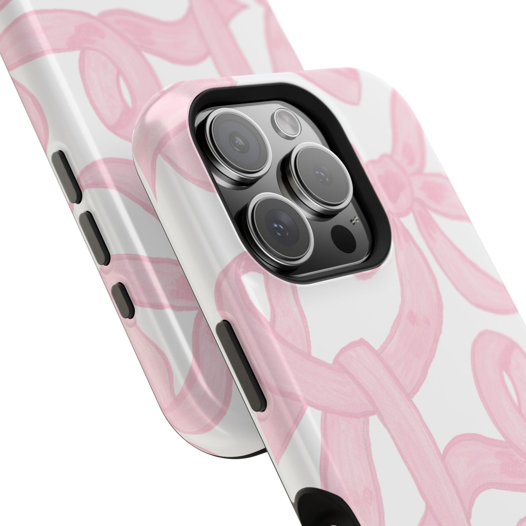 Pink & White Bows MagSafe Tough Case  [iPhone 13 - iPhone 16]