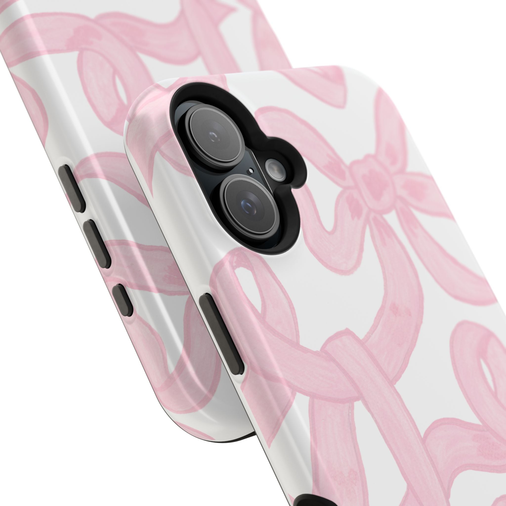 Pink & White Bows MagSafe Tough Case  [iPhone 13 - iPhone 16]