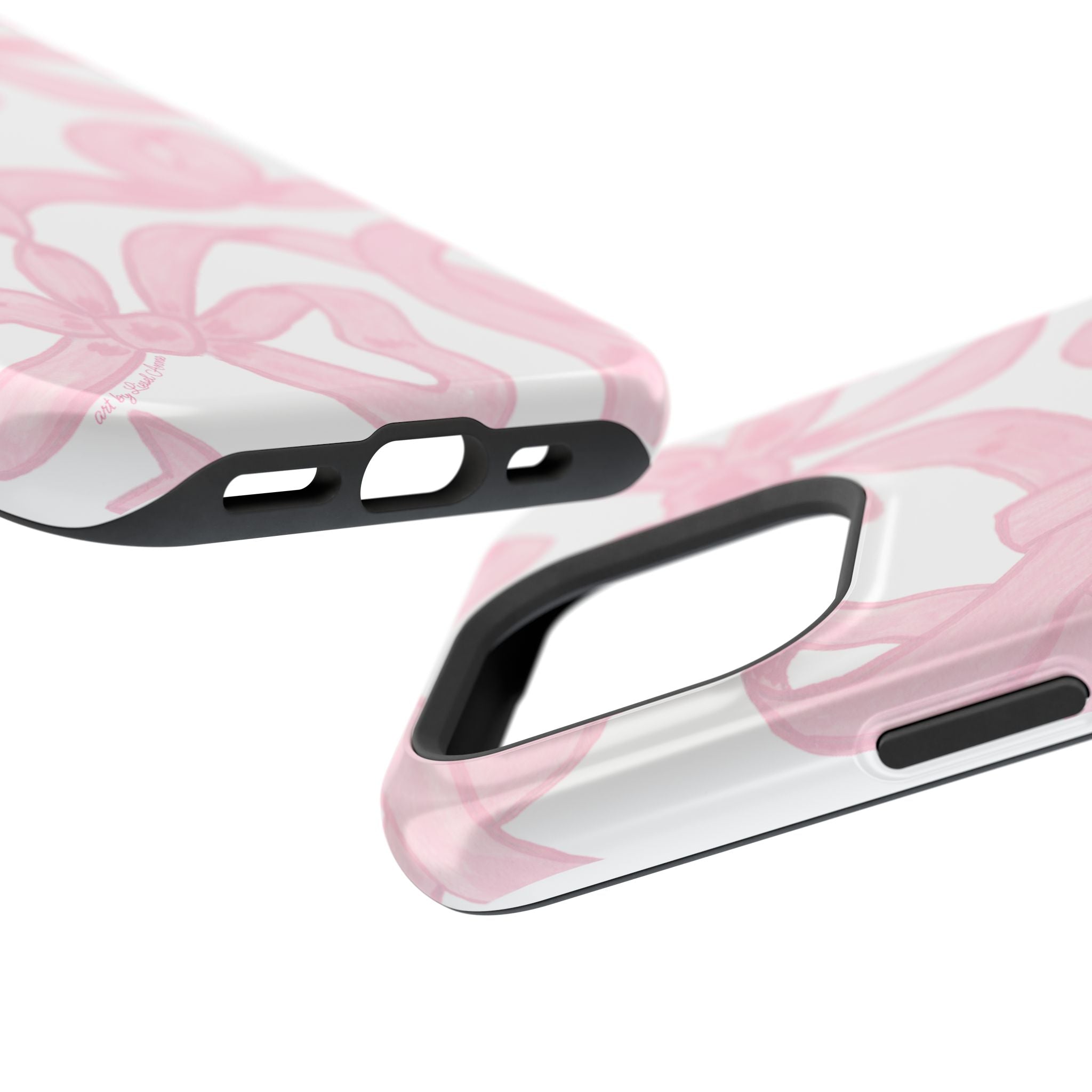 Pink & White Bows MagSafe Tough Case  [iPhone 13 - iPhone 16]