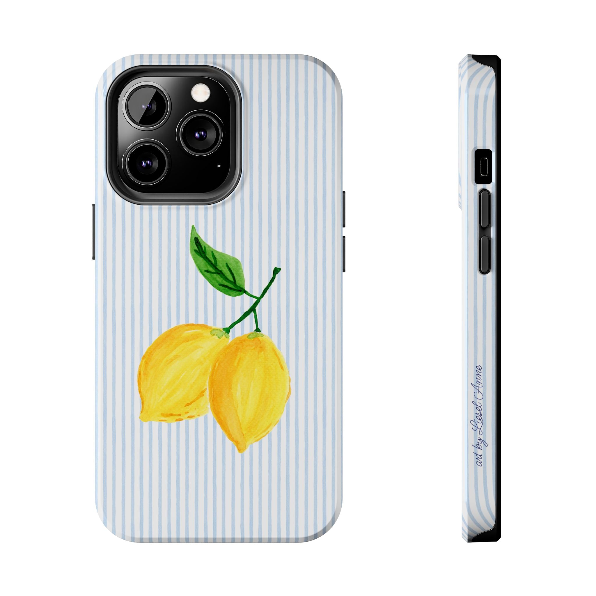 LEMON STRIPE TOUGH CASE [IPHONE 14 - IPHONE 11]