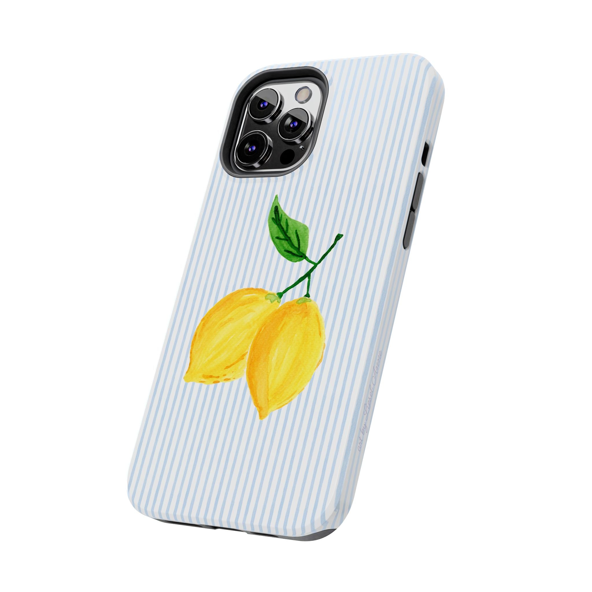 LEMON STRIPE TOUGH CASE [IPHONE 14 - IPHONE 11]
