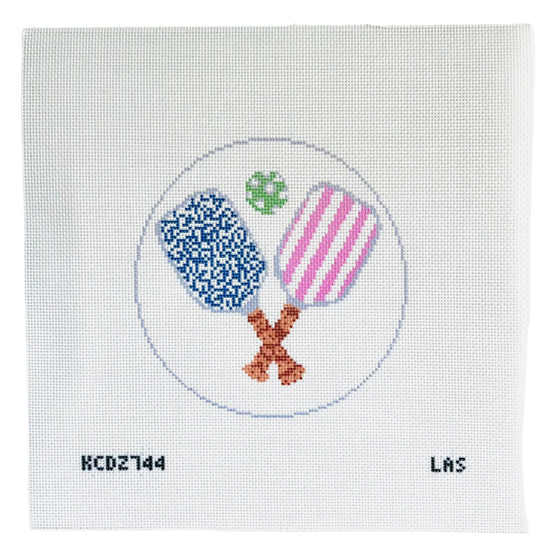 Pickleball Paddles Needlepoint Canvas