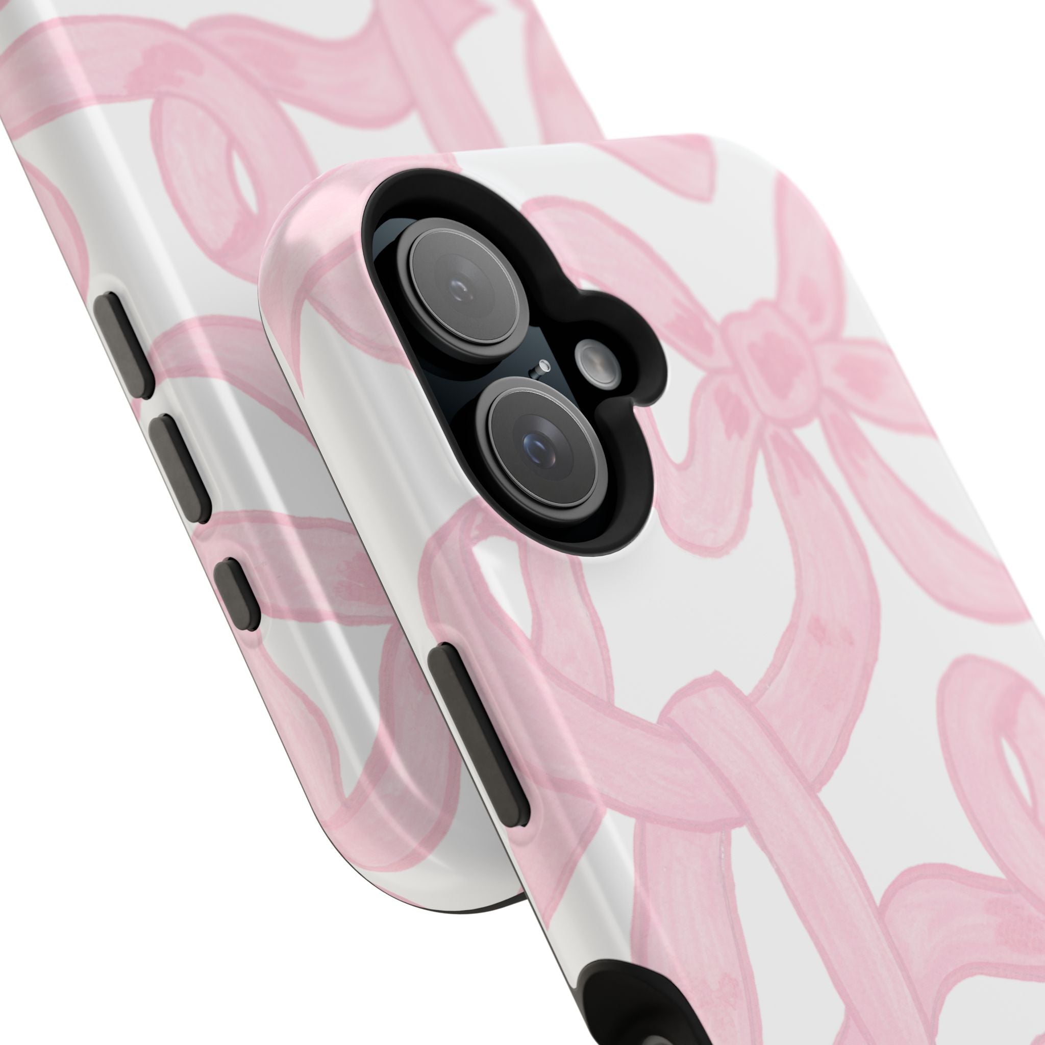 Pink & White Bows MagSafe Tough Case  [iPhone 13 - iPhone 16]