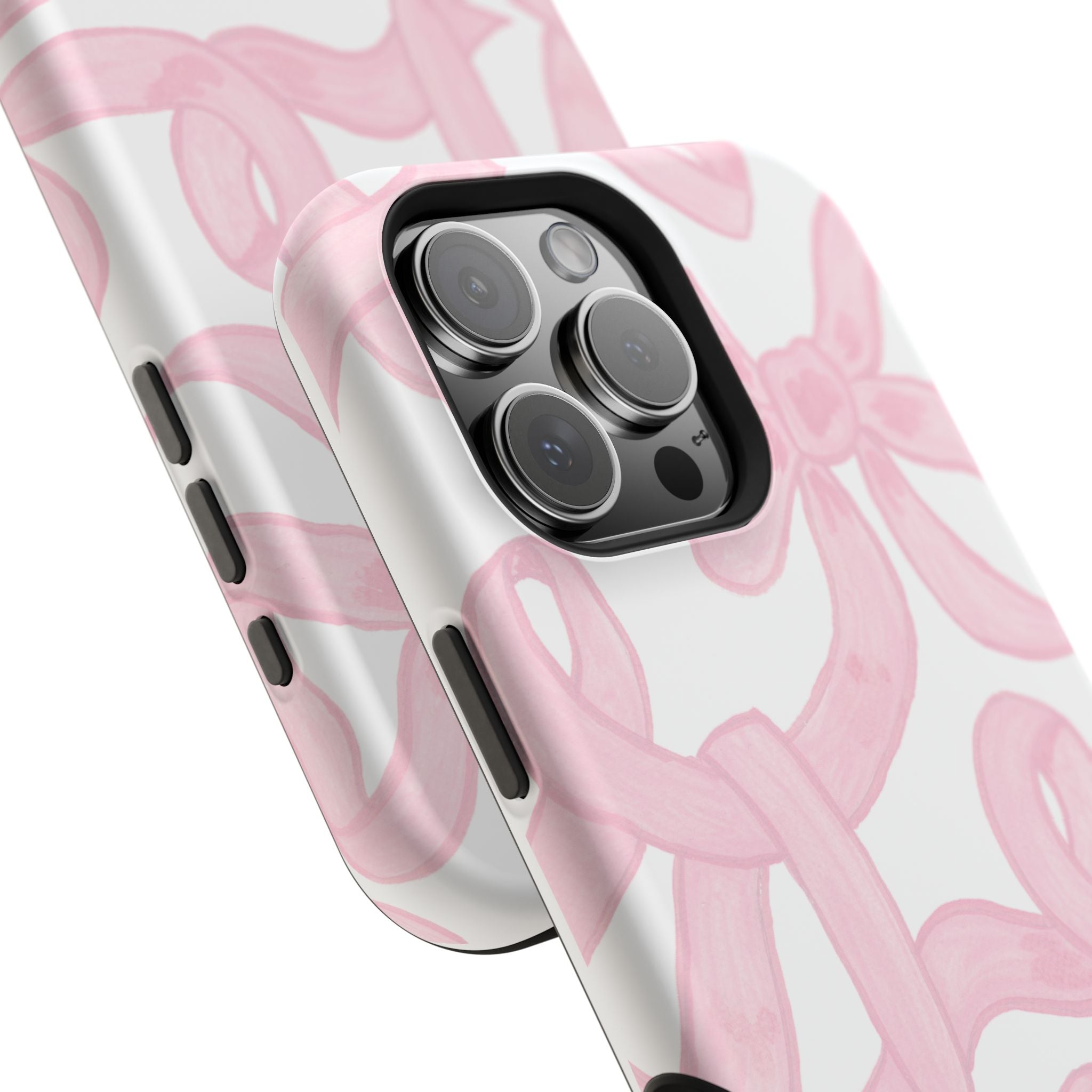 Pink & White Bows MagSafe Tough Case  [iPhone 13 - iPhone 16]