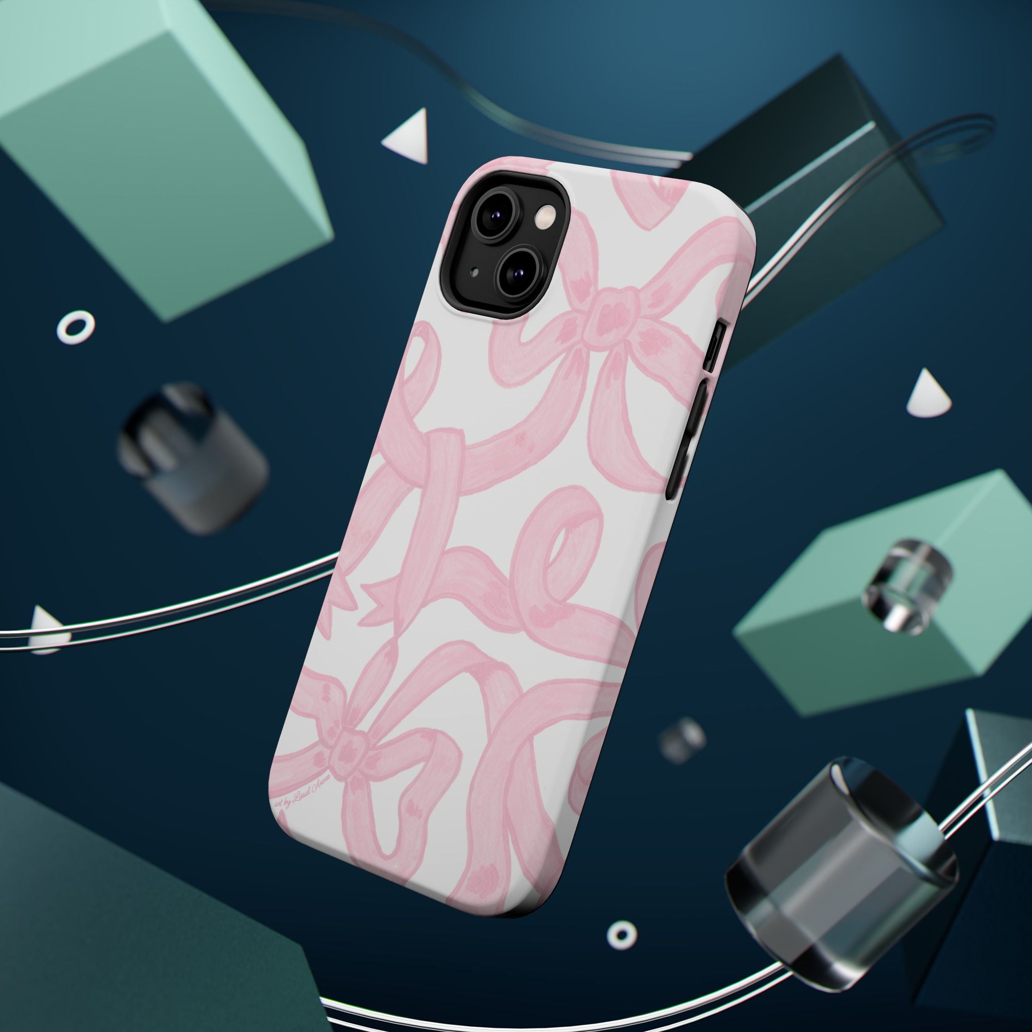 Pink & White Bows MagSafe Tough Case  [iPhone 13 - iPhone 16]