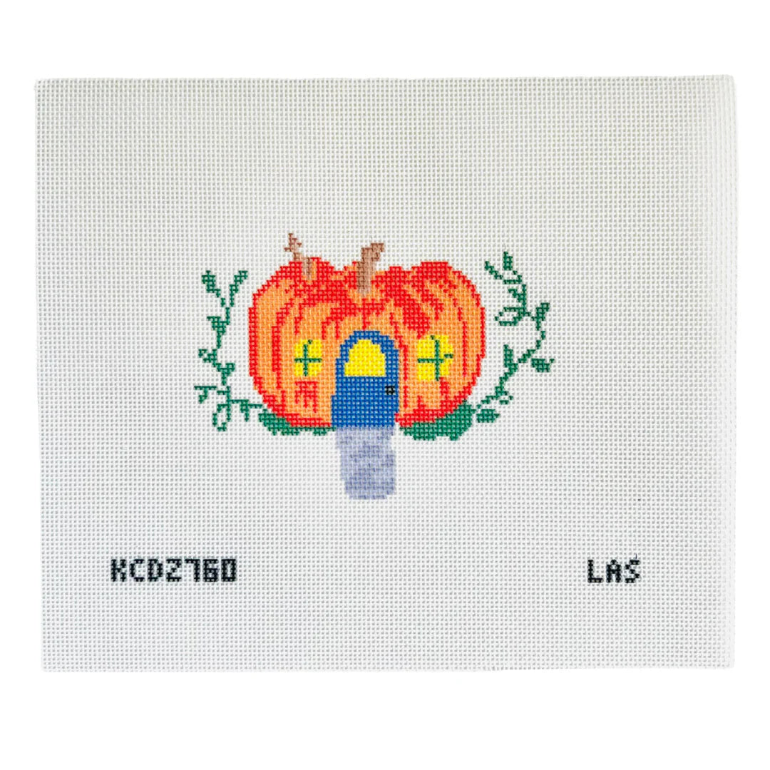 Pumpkin House Needlepoint Canvas