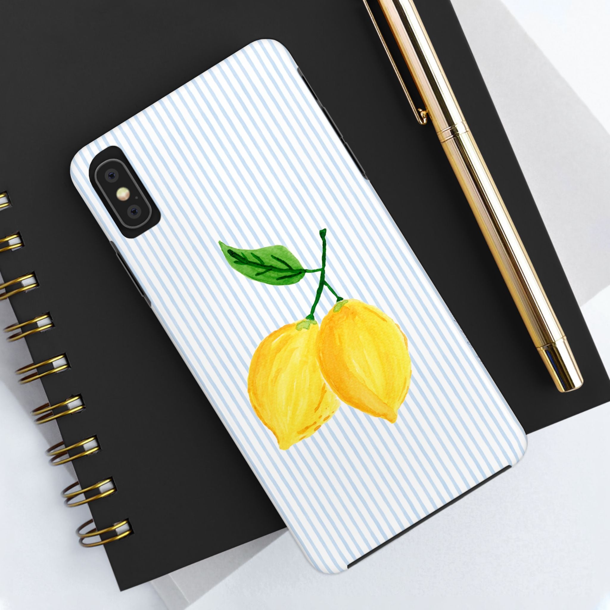 LEMON STRIPE TOUGH CASE [IPHONE 14 - IPHONE 11]
