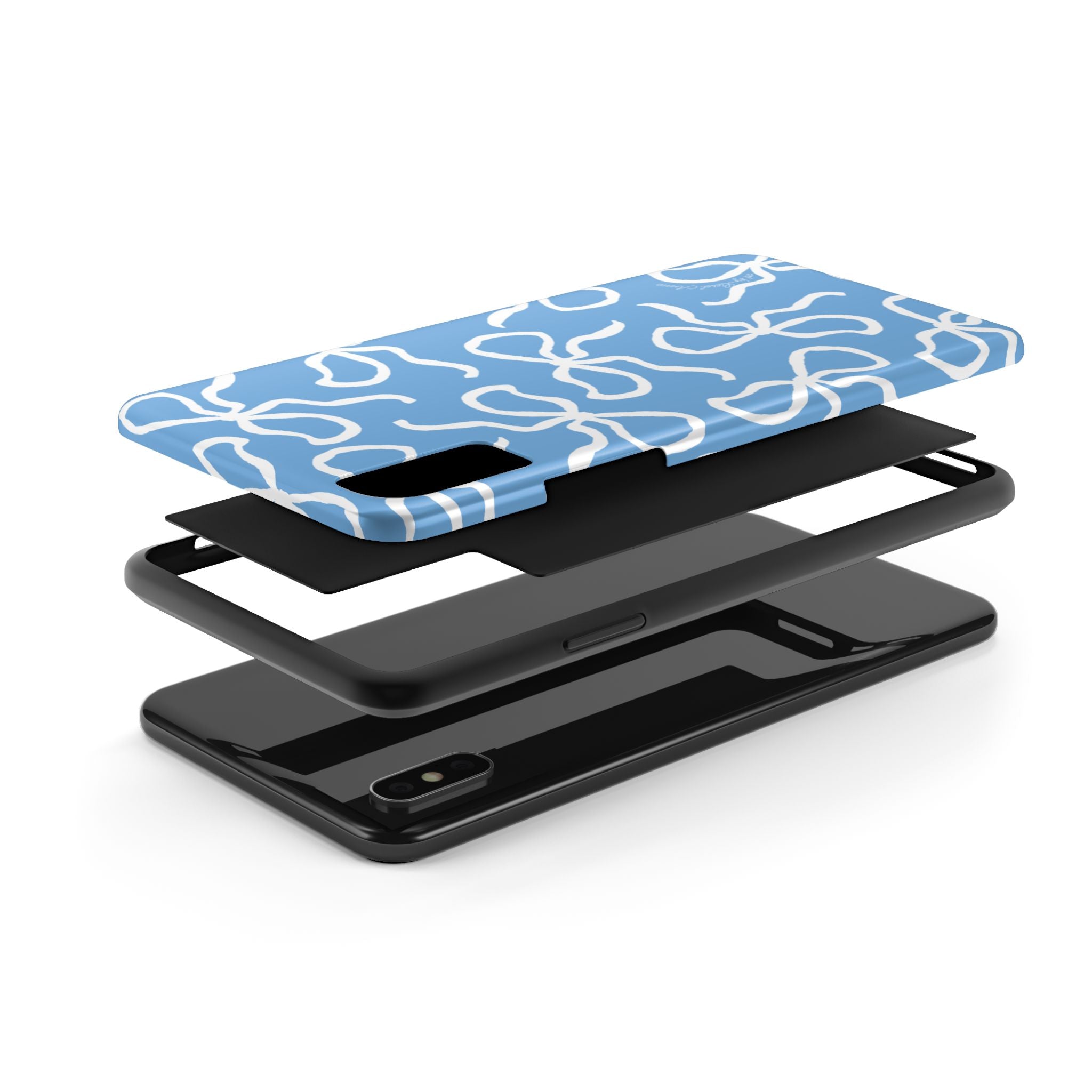 Blue & White Bows Tough Case [iPhone 14 - iPhone 11]