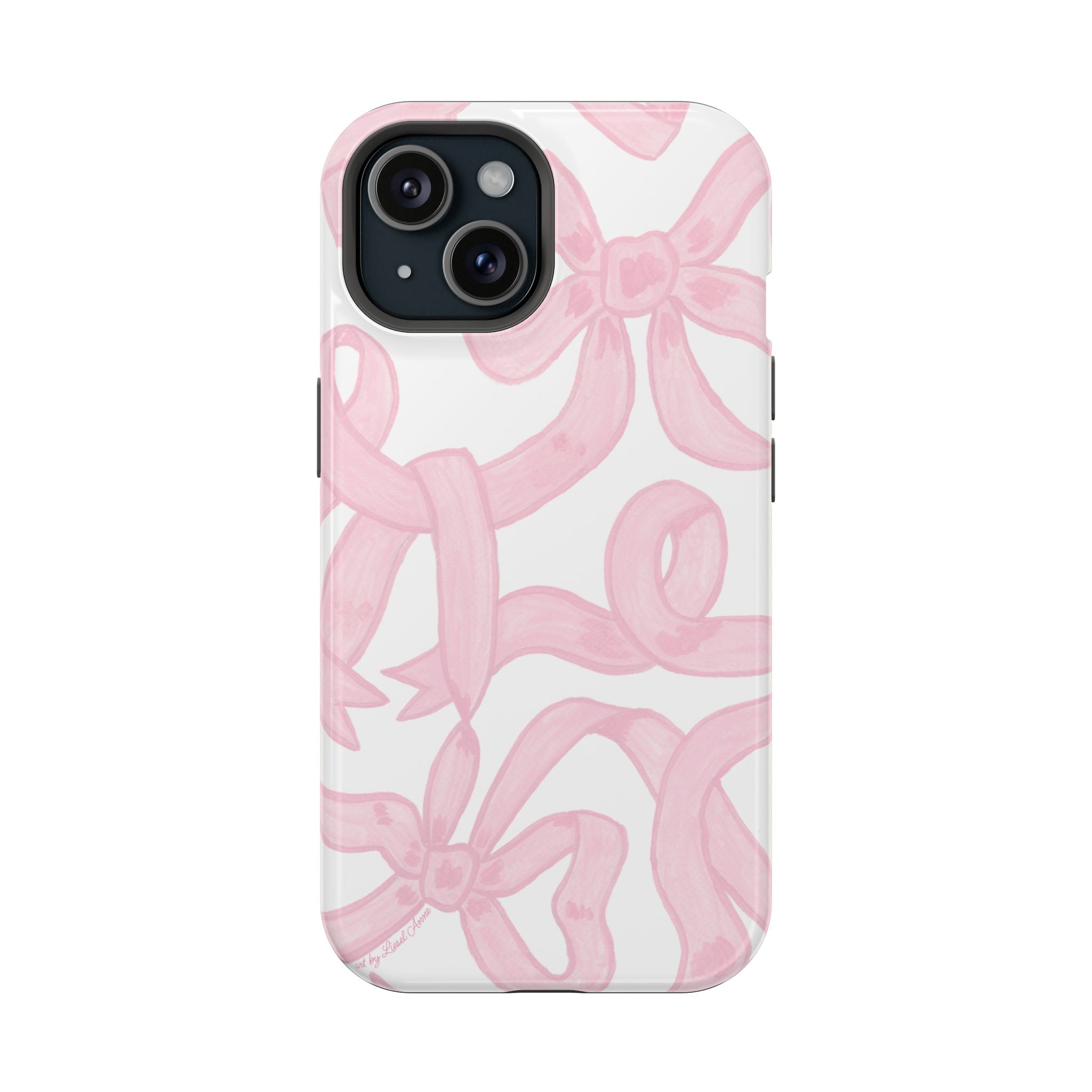 Pink & White Bows MagSafe Tough Case  [iPhone 13 - iPhone 16]