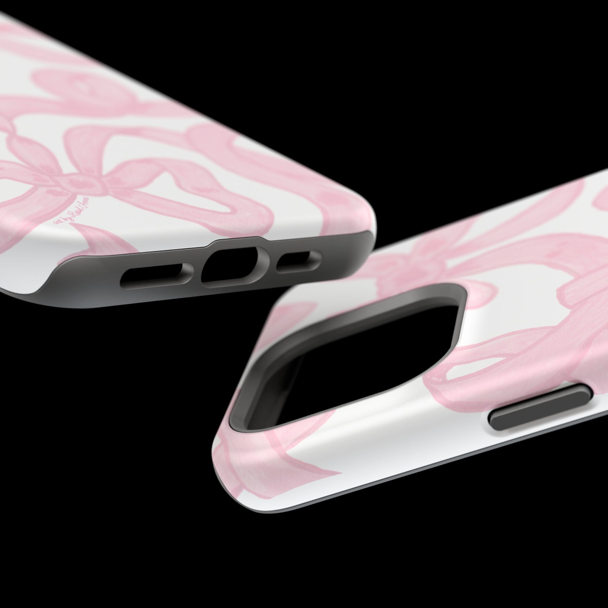Pink & White Bows MagSafe Tough Case  [iPhone 13 - iPhone 16]