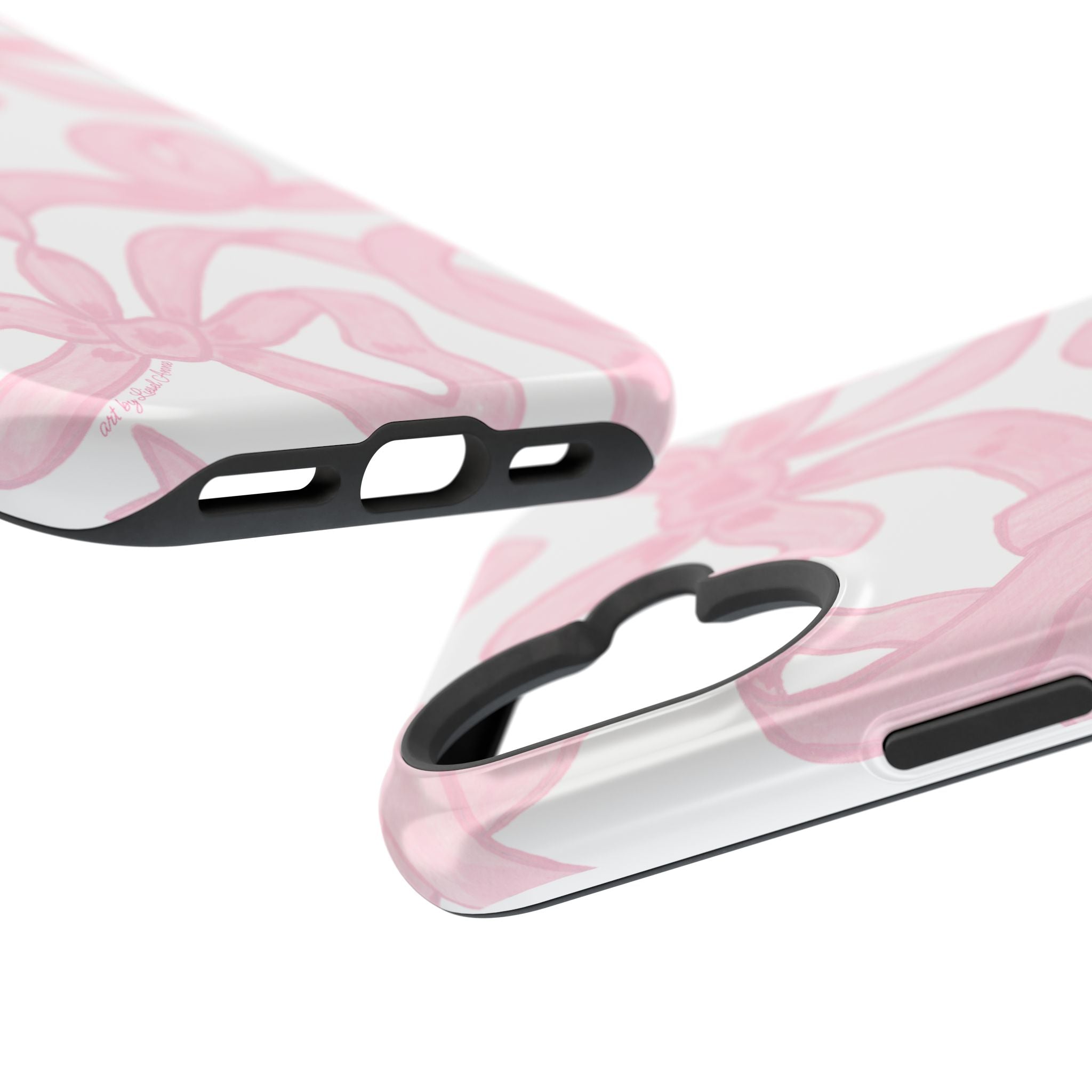 Pink & White Bows MagSafe Tough Case  [iPhone 13 - iPhone 16]