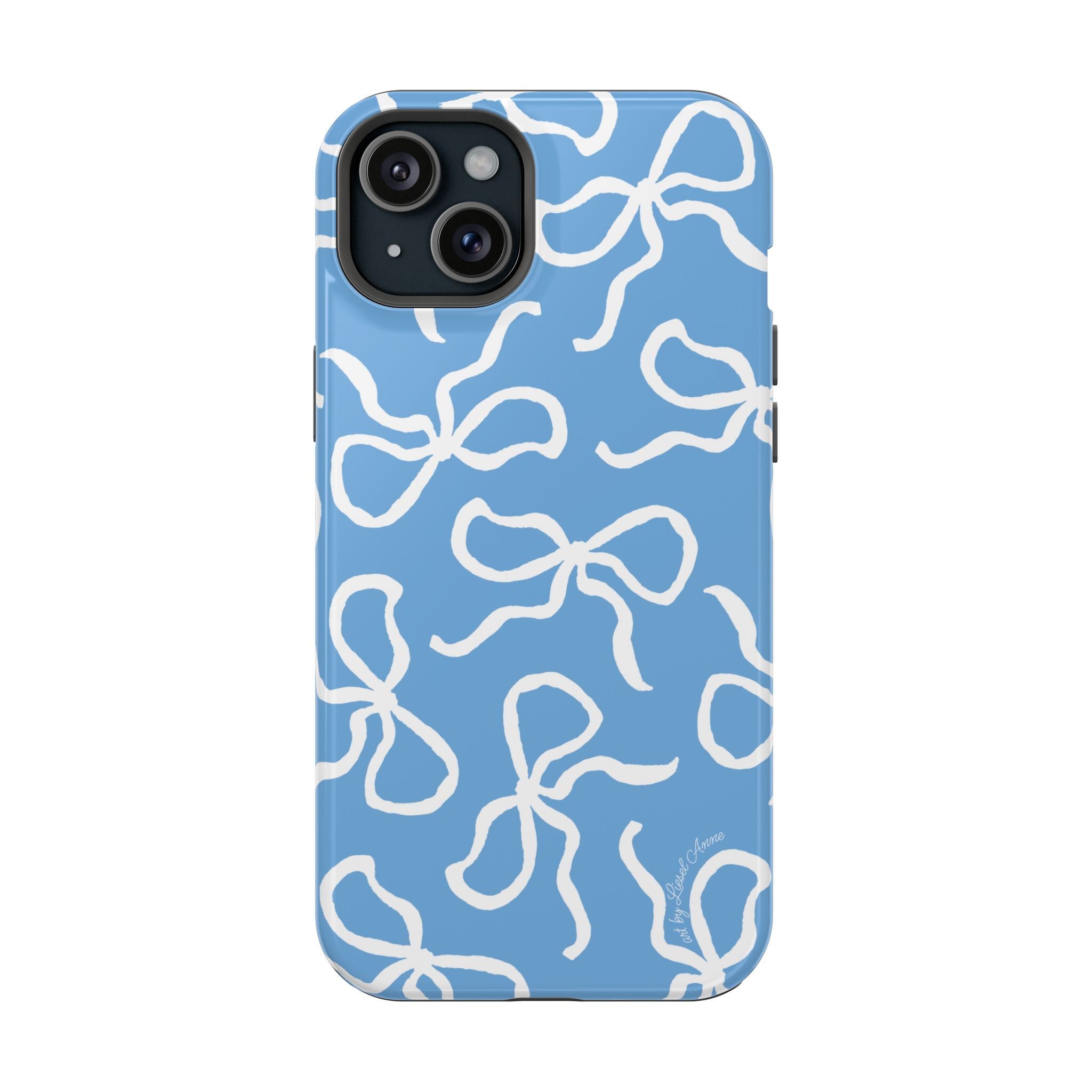 Blue & White Bows MagSafe Tough Case [iPhone 13 - iPhone 16]