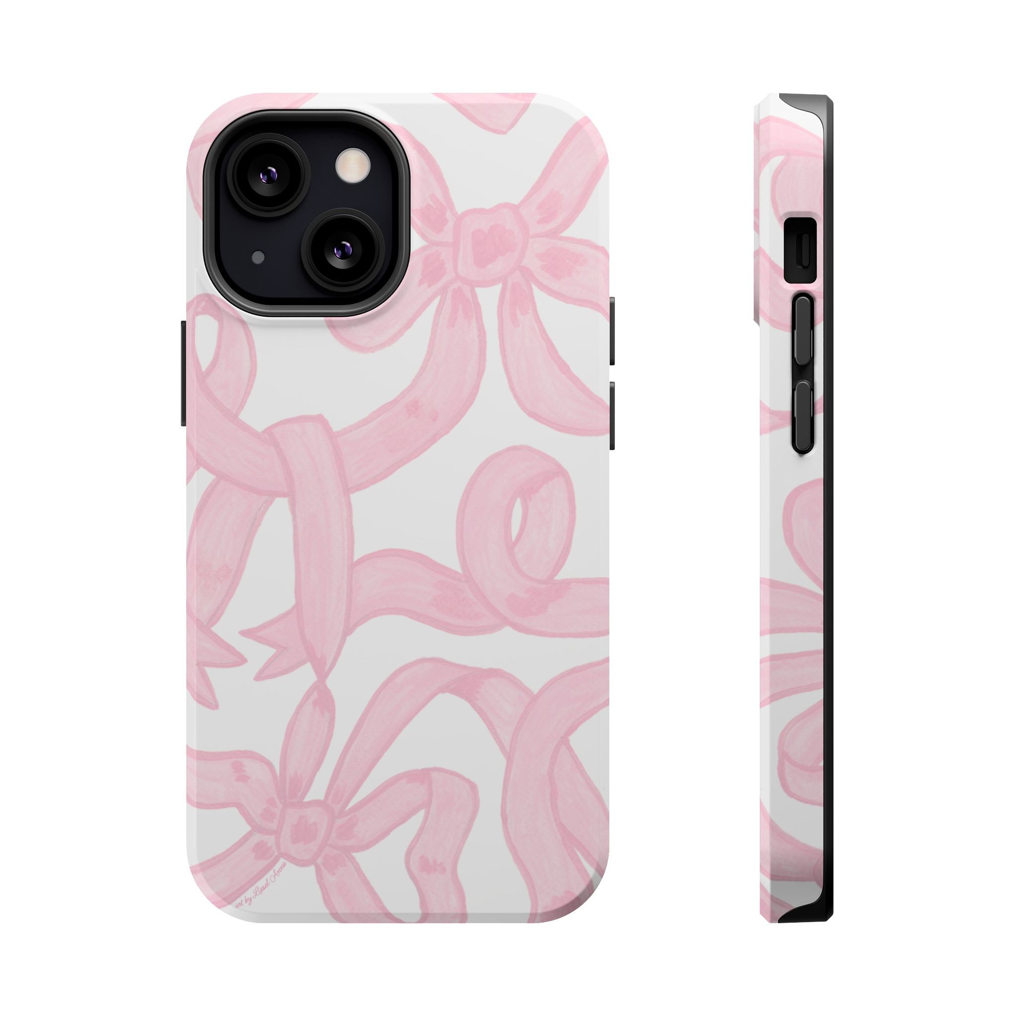 Pink & White Bows MagSafe Tough Case  [iPhone 13 - iPhone 16]
