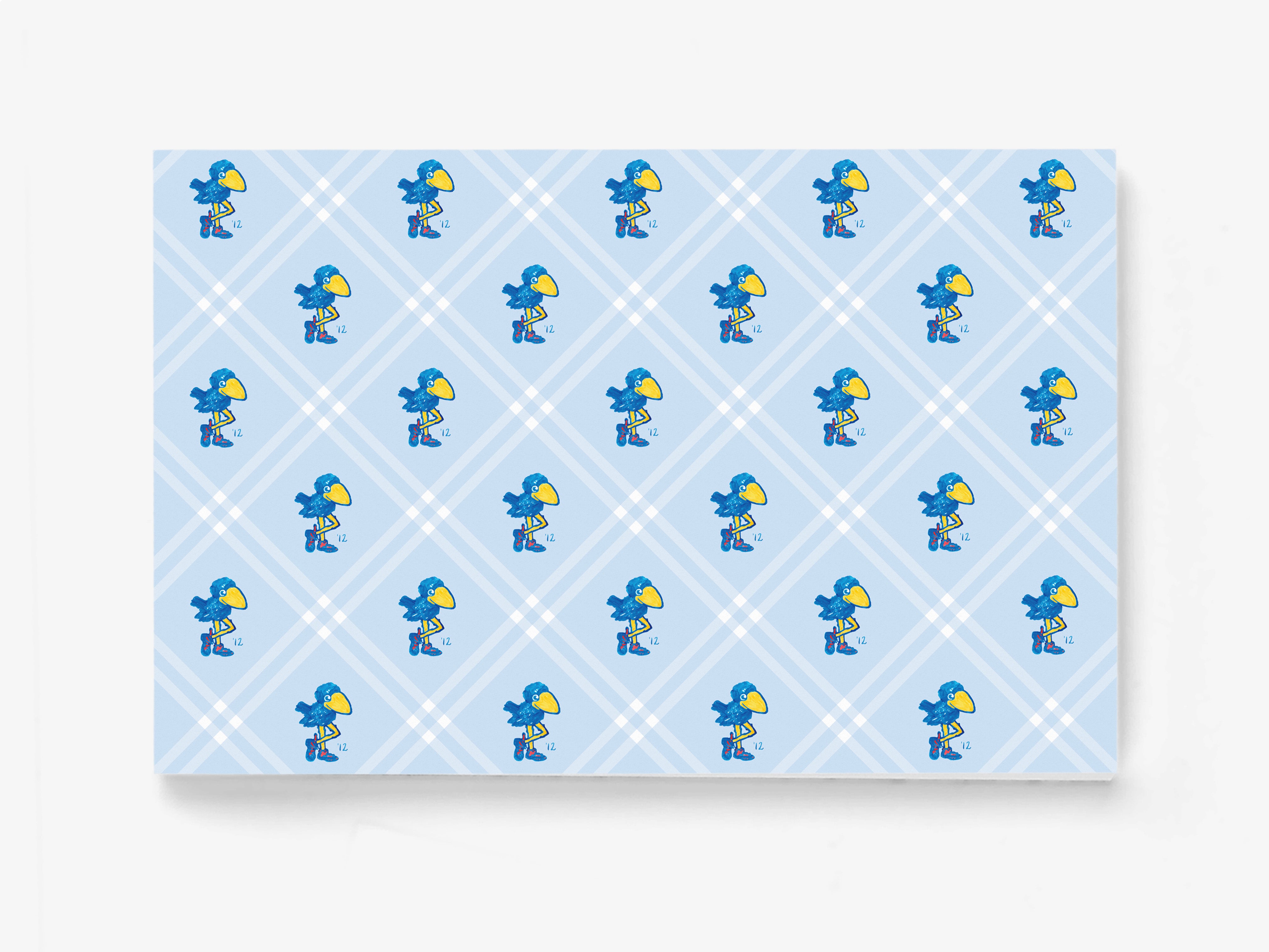 a repeating pattern of blue birds on a light blue background, creating a visually appealing and playful design.
