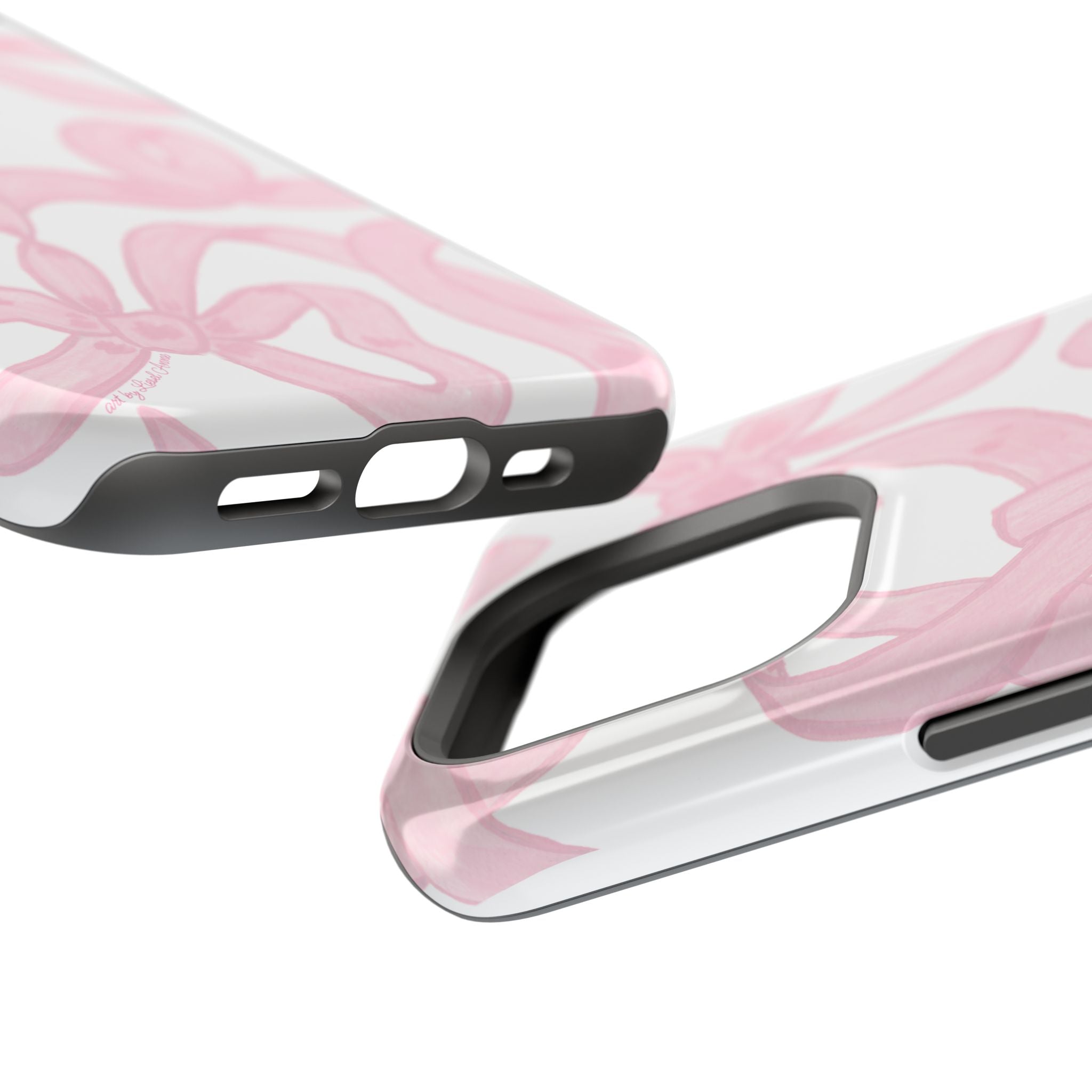 Pink & White Bows MagSafe Tough Case  [iPhone 13 - iPhone 16]