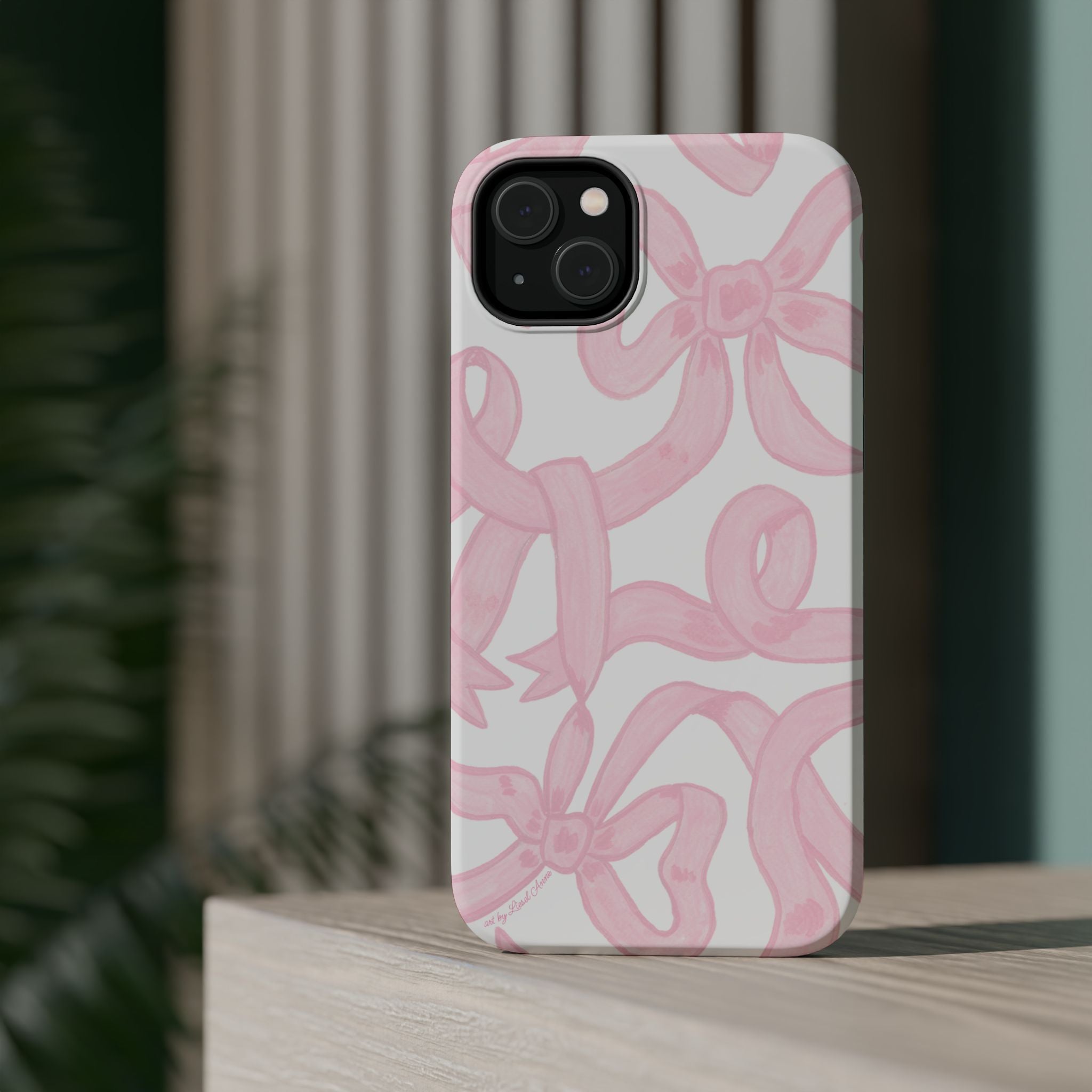 Pink & White Bows MagSafe Tough Case  [iPhone 13 - iPhone 16]