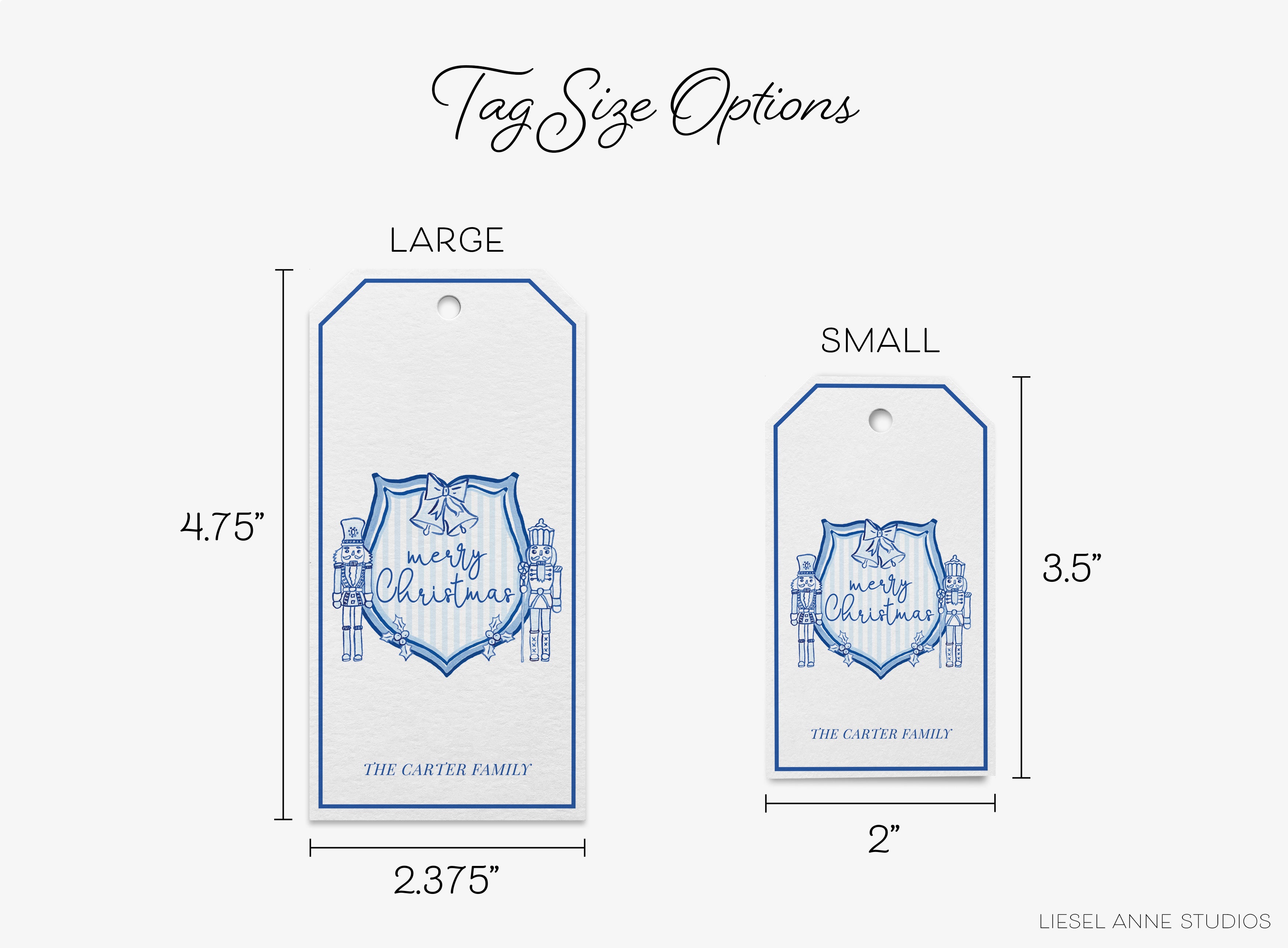 Tag Size Options