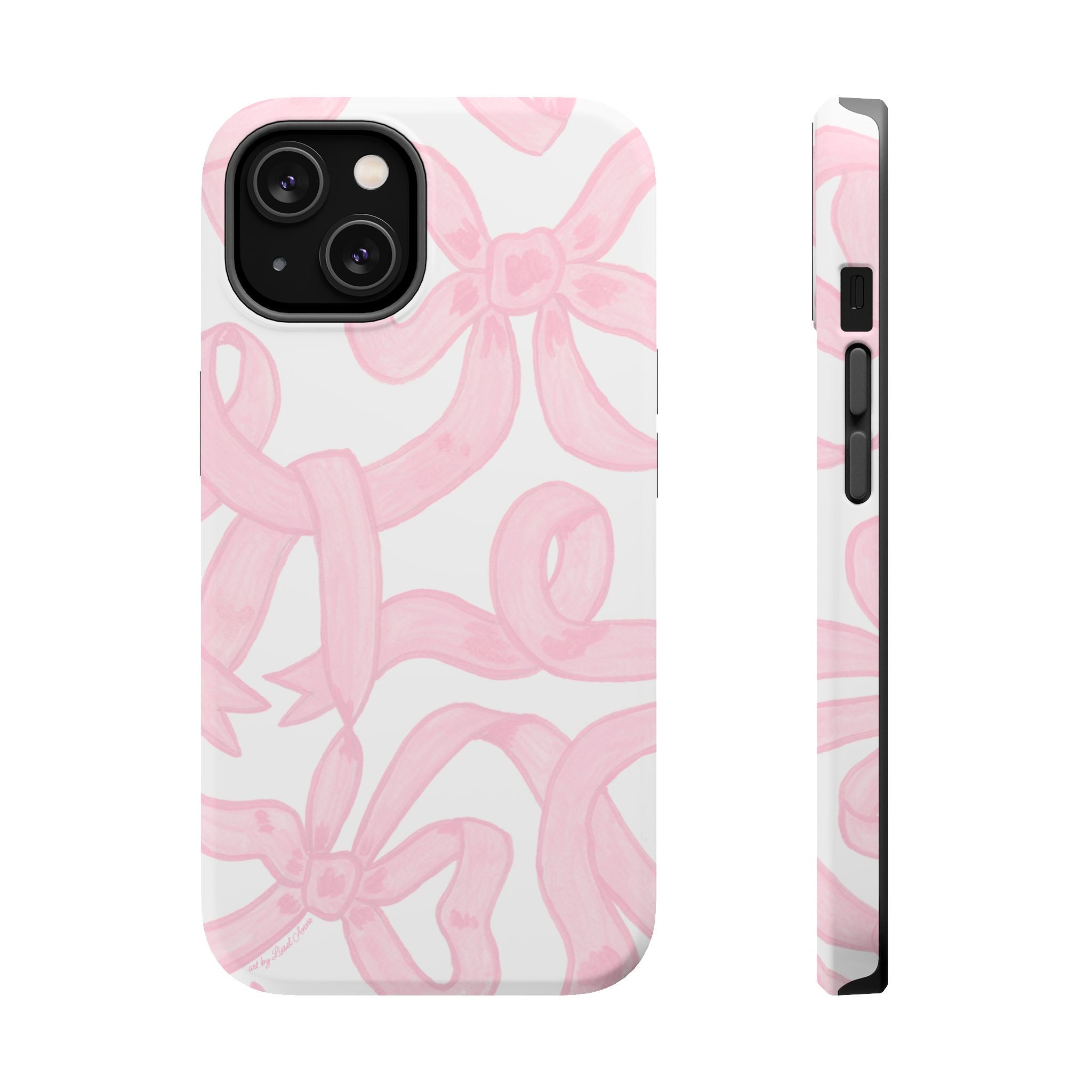 Pink & White Bows MagSafe Tough Case  [iPhone 13 - iPhone 16]