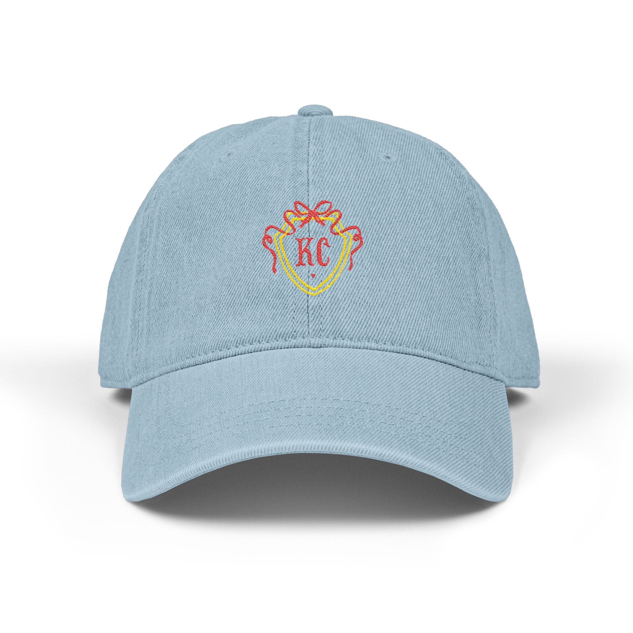 KC Embroidered Denim Hat - Kansas City Game Day Cap