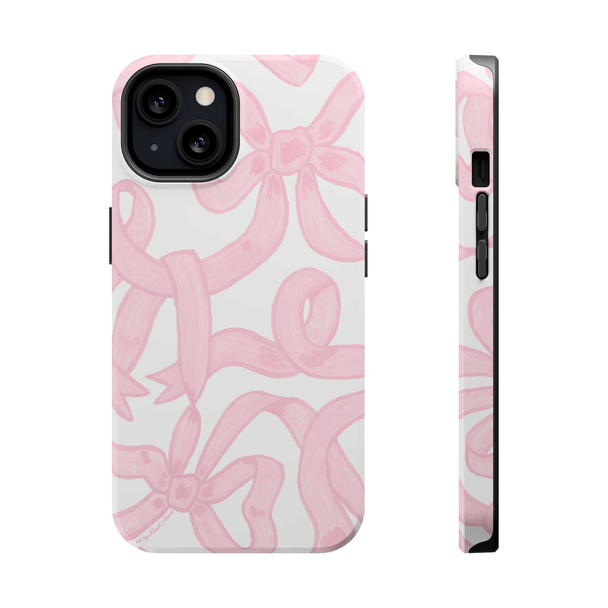 Pink & White Bows MagSafe Tough Case  [iPhone 13 - iPhone 16]