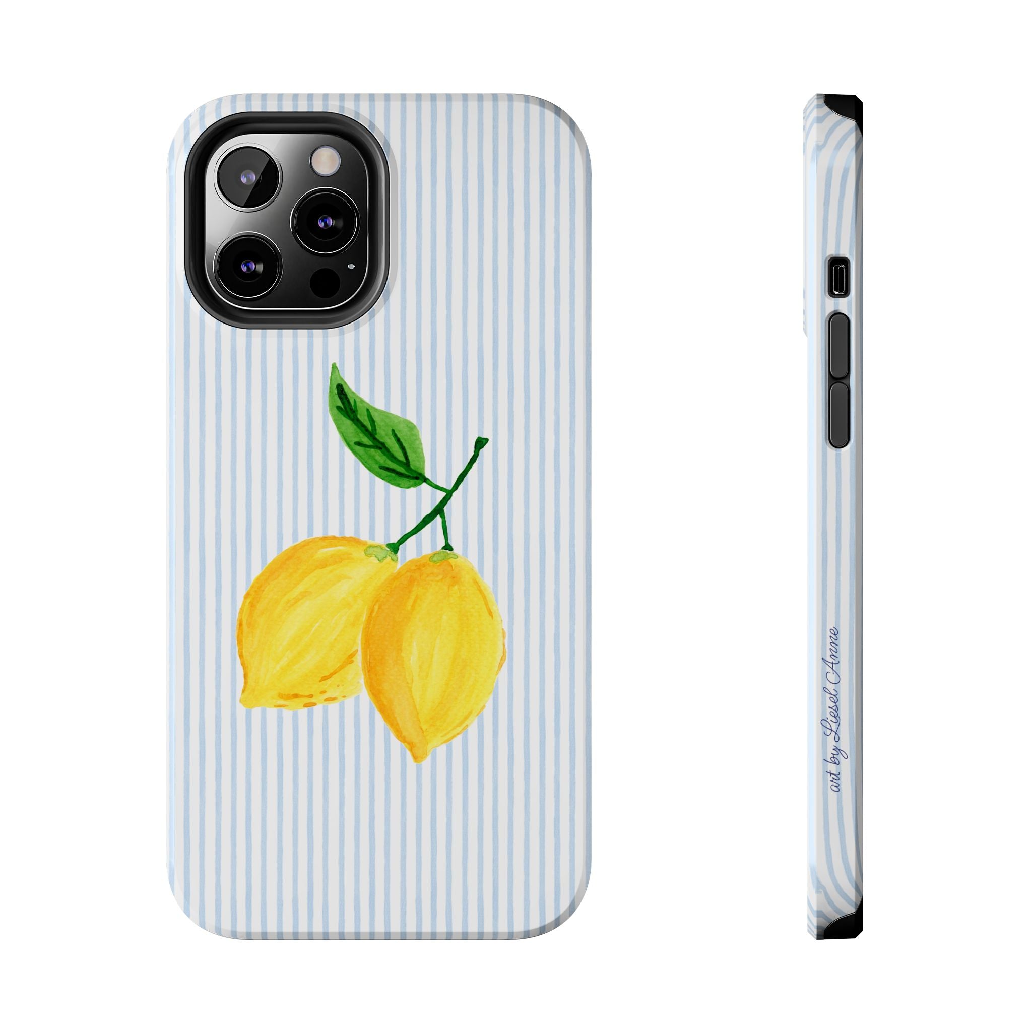 LEMON STRIPE TOUGH CASE [IPHONE 14 - IPHONE 11]