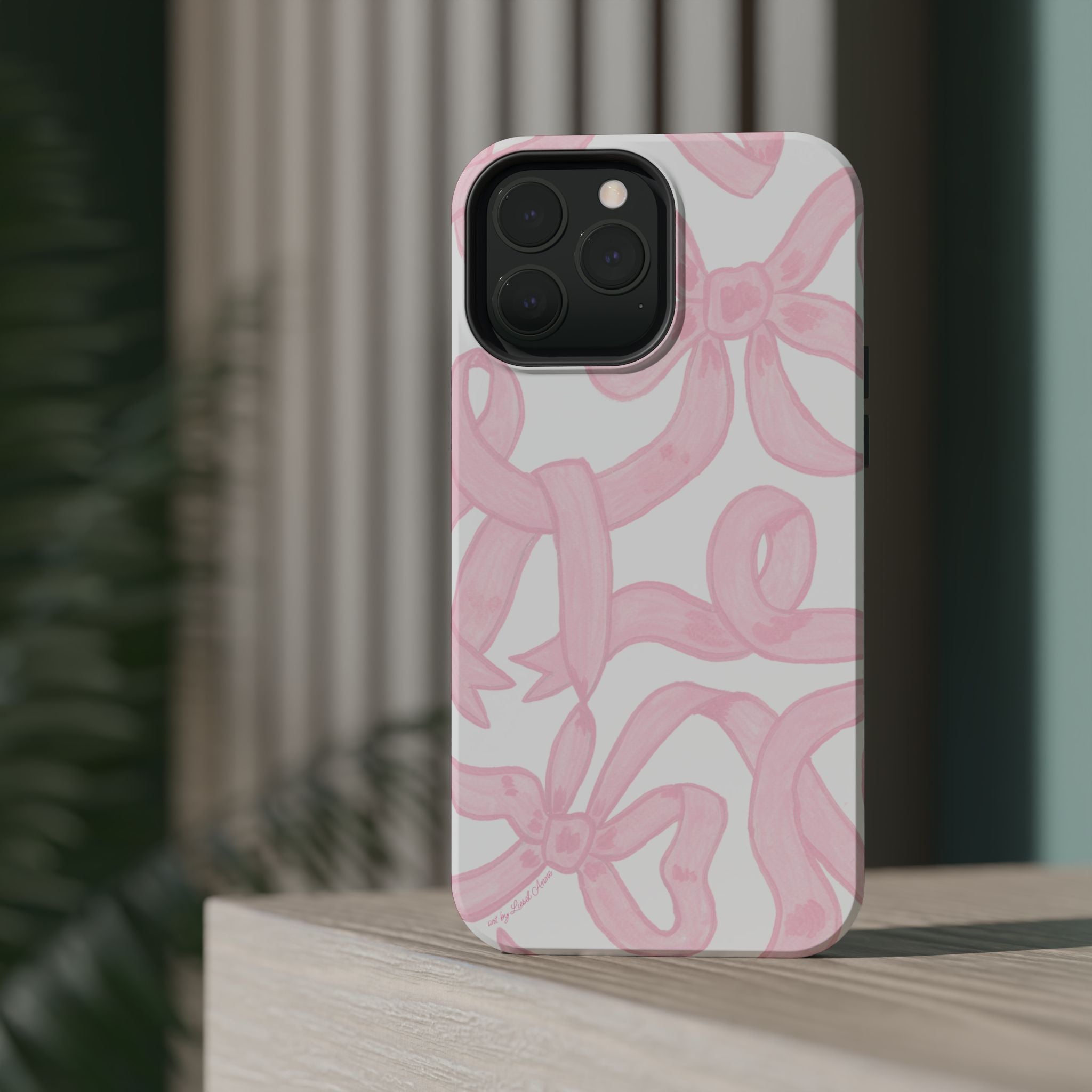 Pink & White Bows MagSafe Tough Case  [iPhone 13 - iPhone 16]