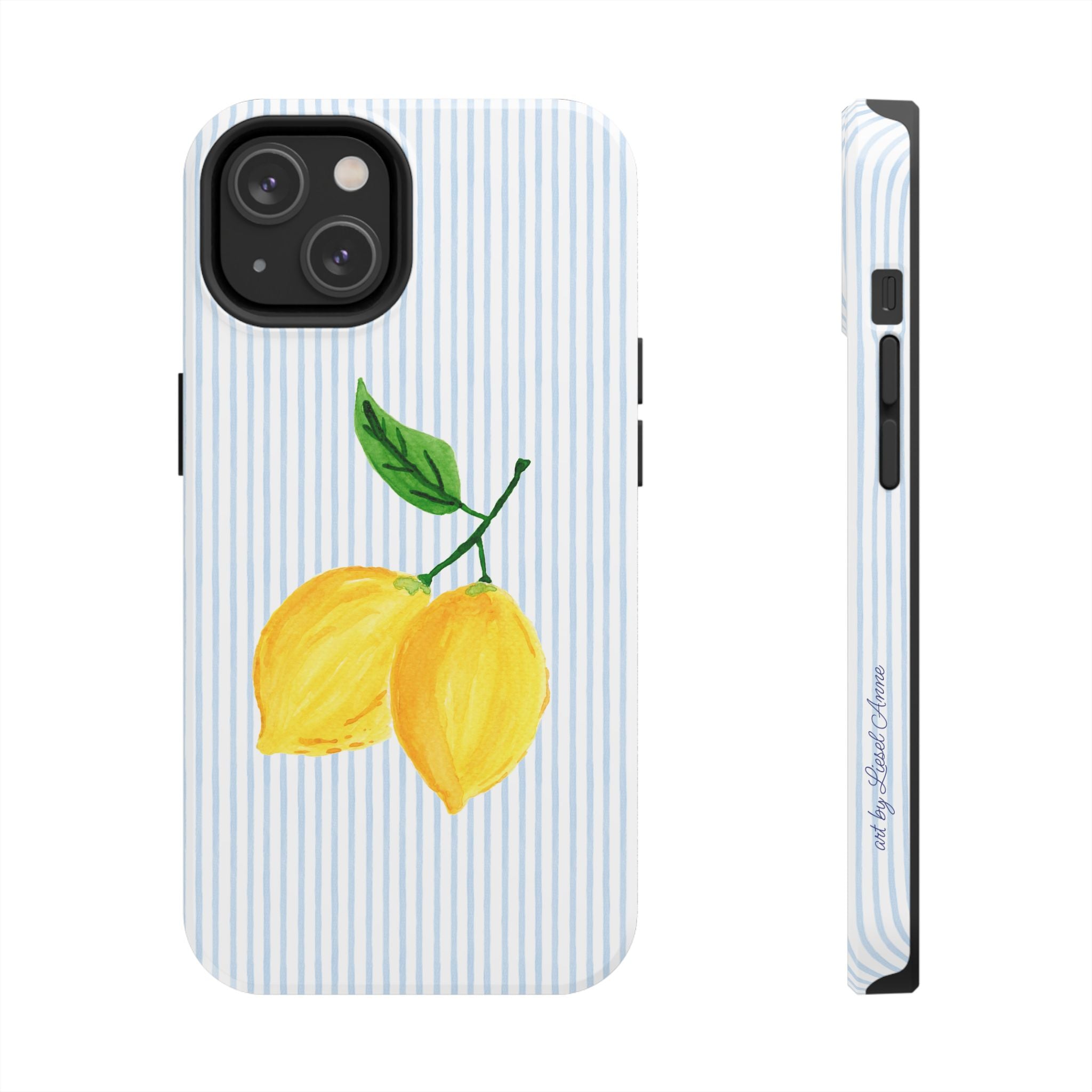 LEMON STRIPE TOUGH CASE [IPHONE 14 - IPHONE 11]