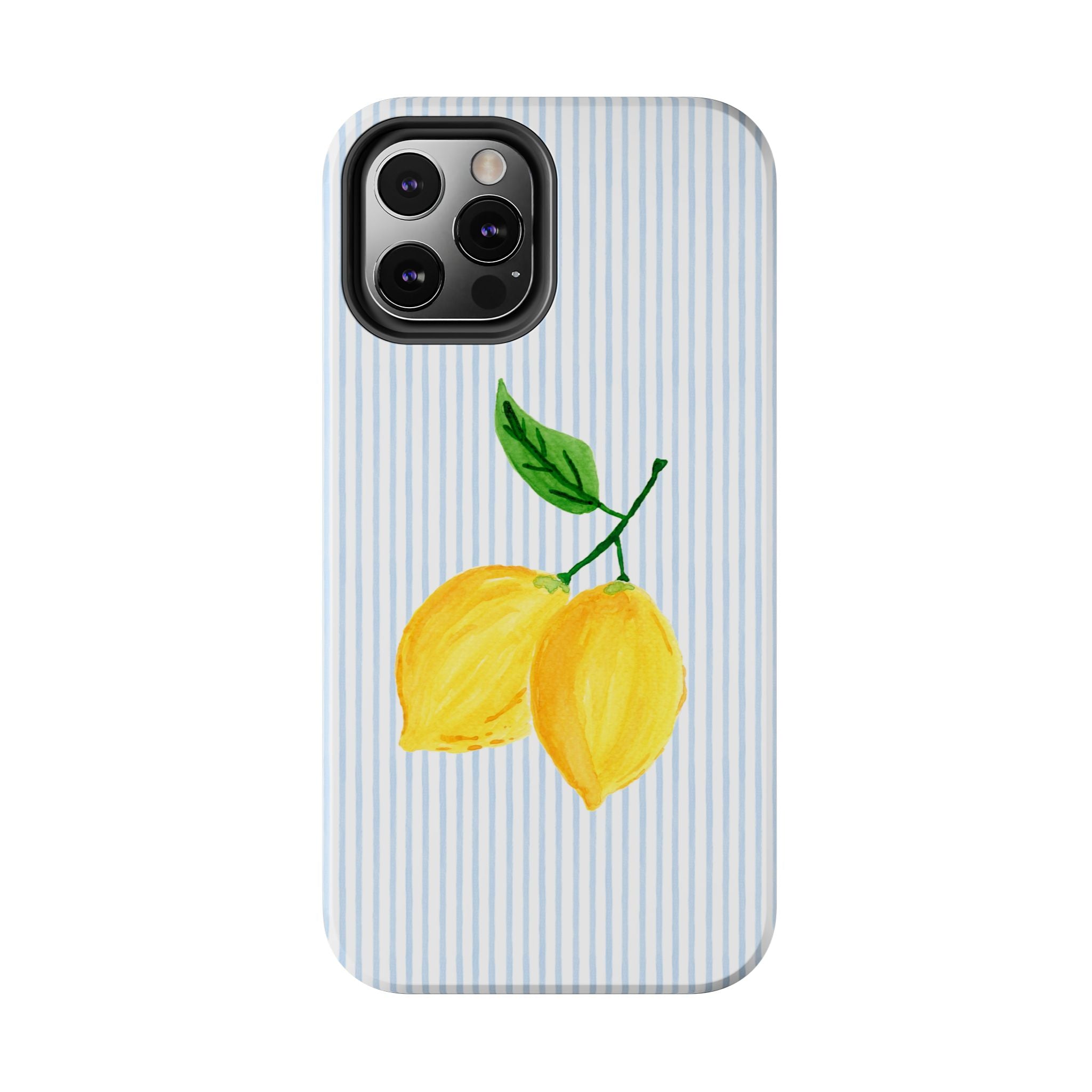 LEMON STRIPE TOUGH CASE [IPHONE 14 - IPHONE 11]