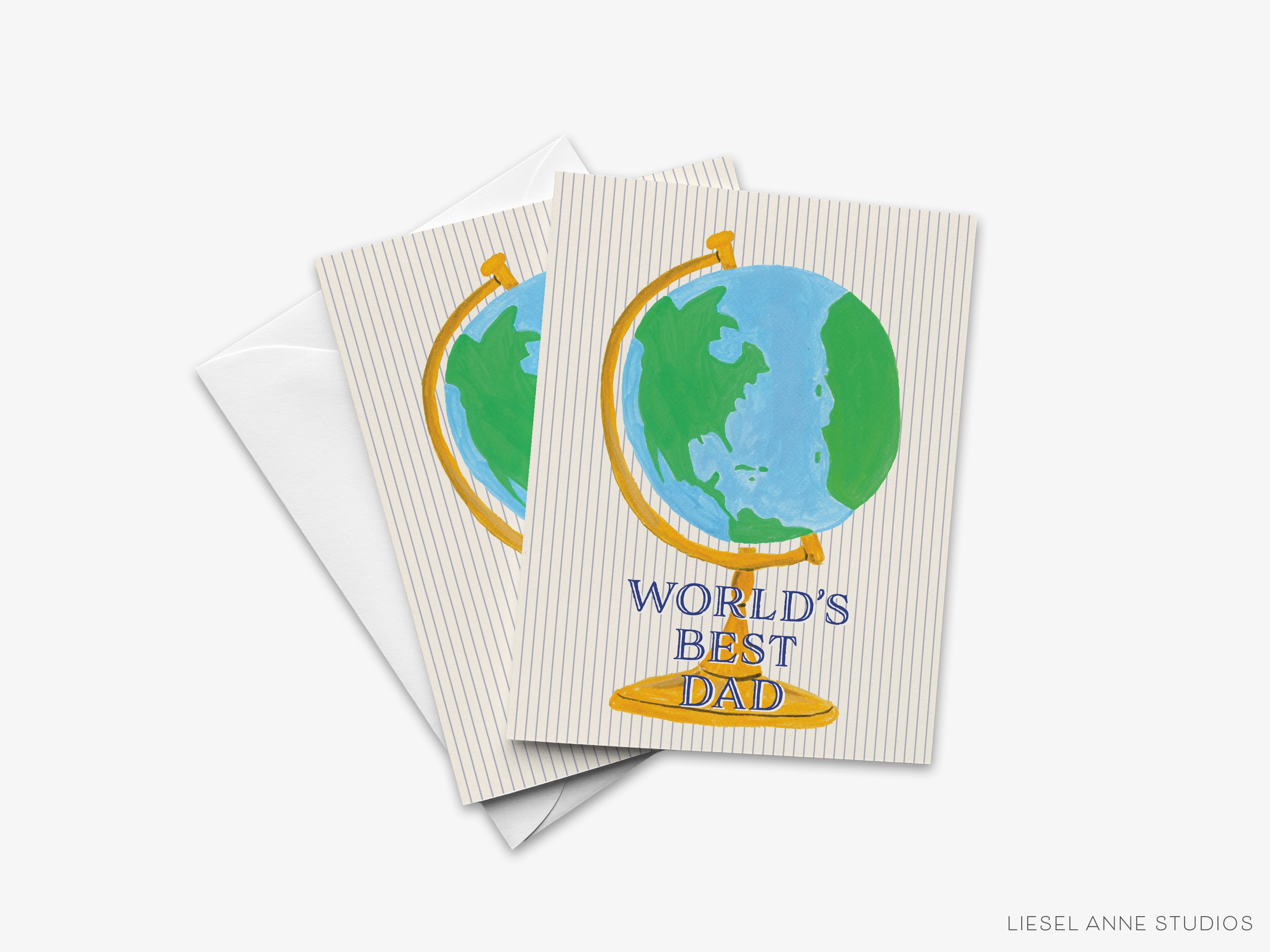 three cards with the words world's best dad on them