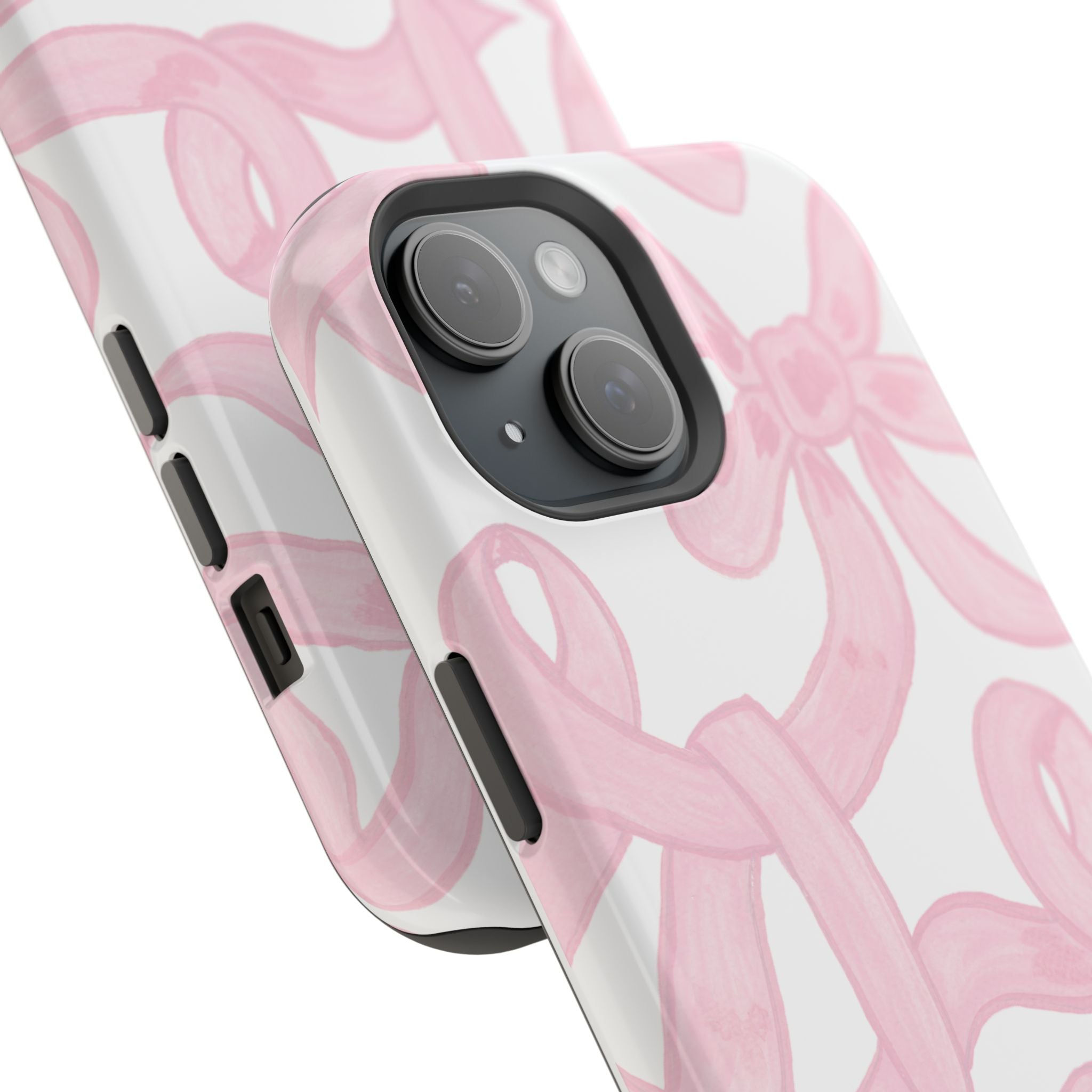 Pink & White Bows MagSafe Tough Case  [iPhone 13 - iPhone 16]