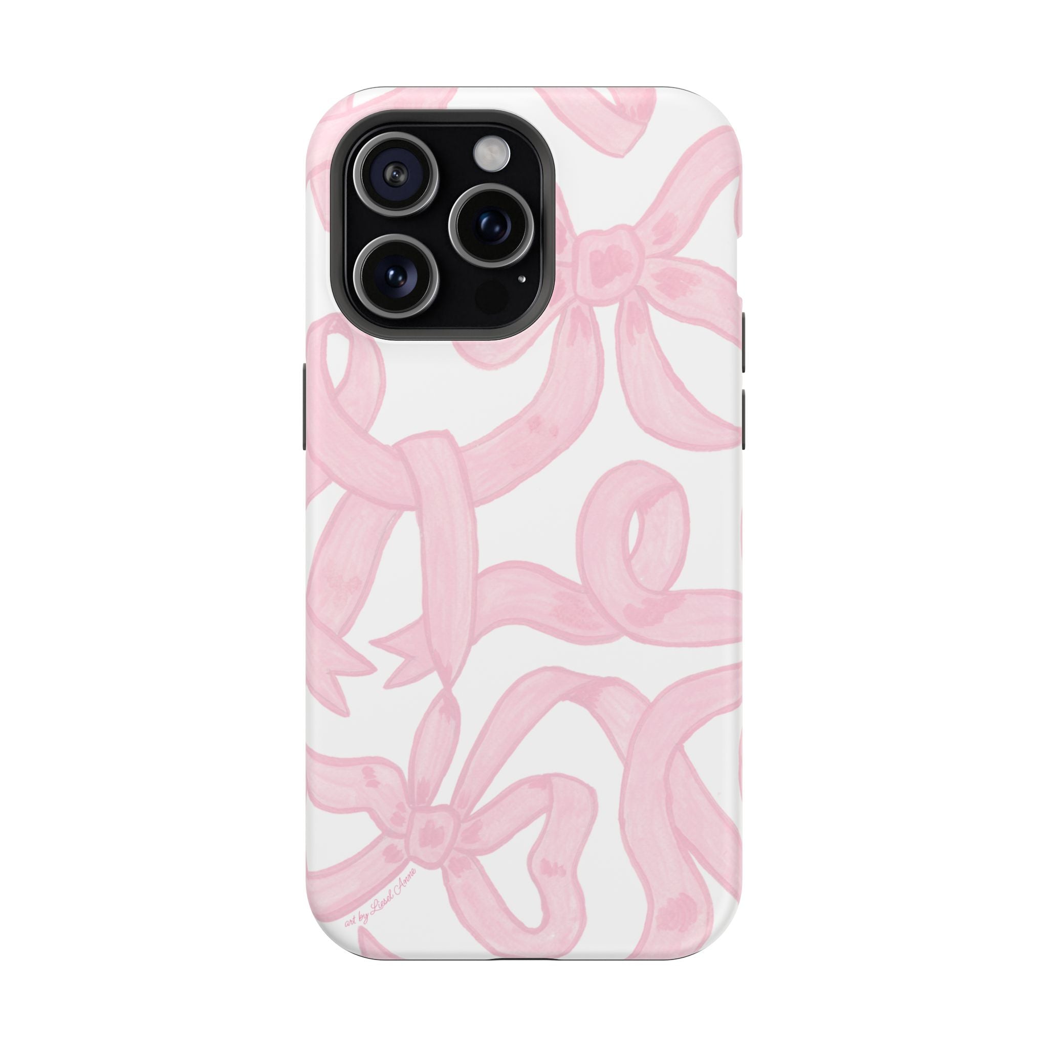 Pink & White Bows MagSafe Tough Case  [iPhone 13 - iPhone 16]